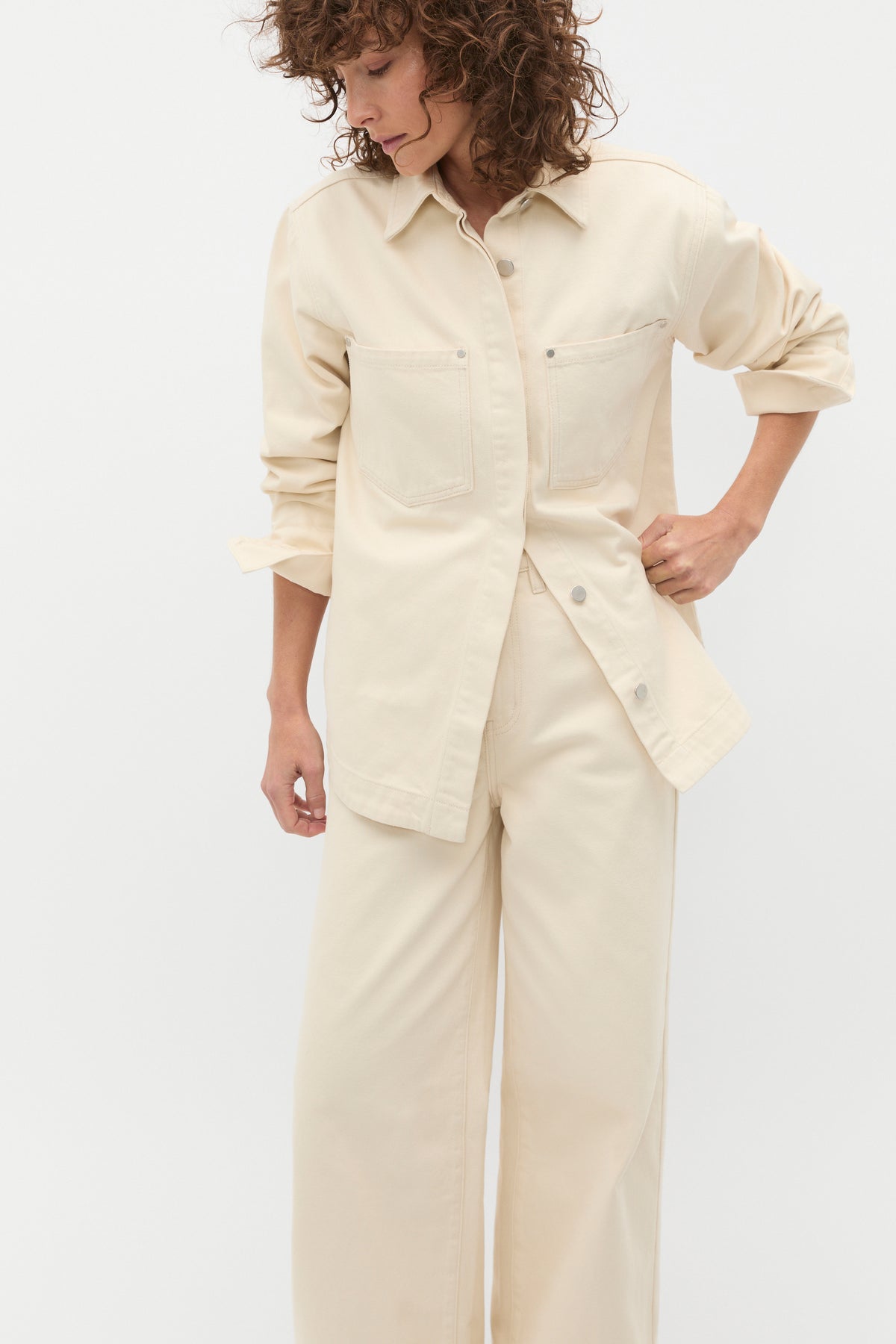 Denim Yoke Detail Shirt