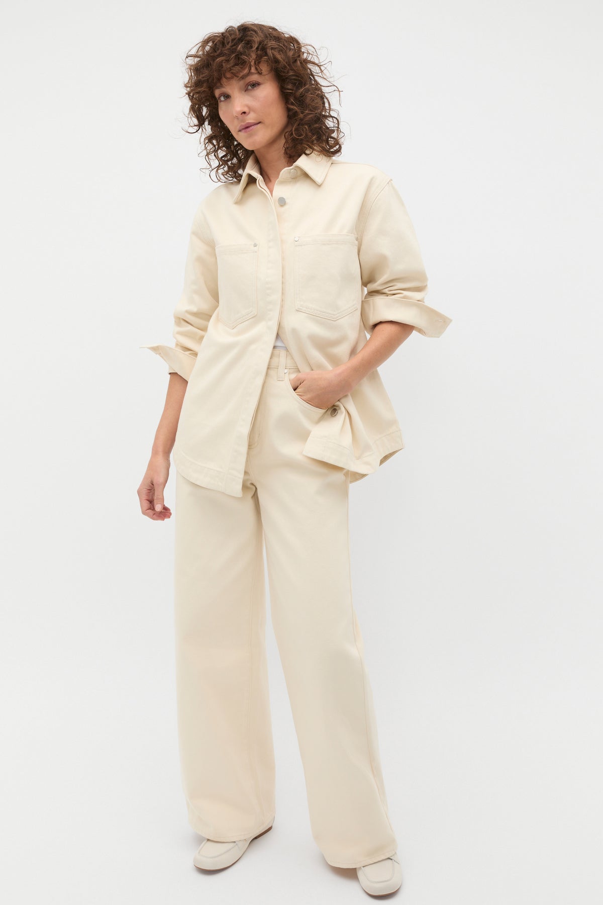 Denim Yoke Detail Shirt