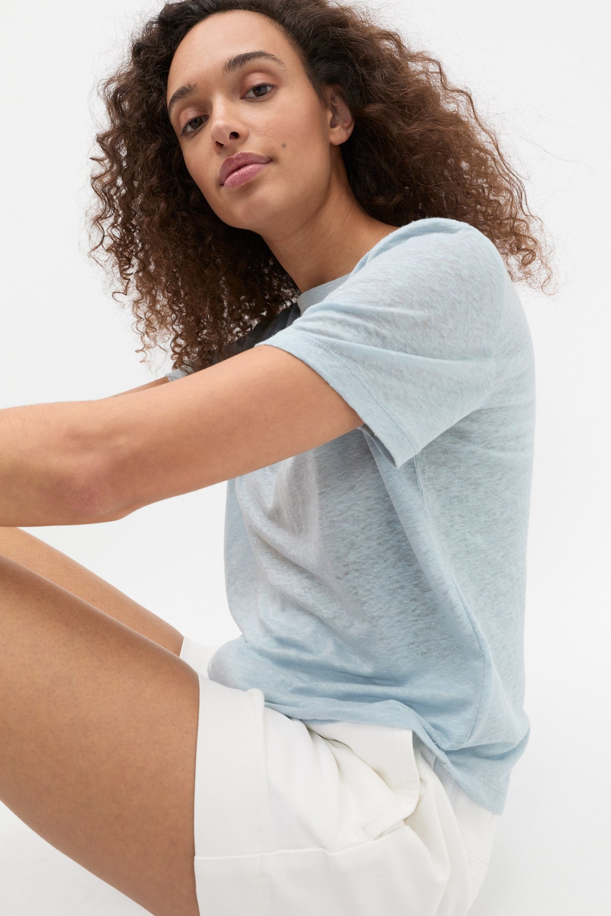 Linen Neat Tee