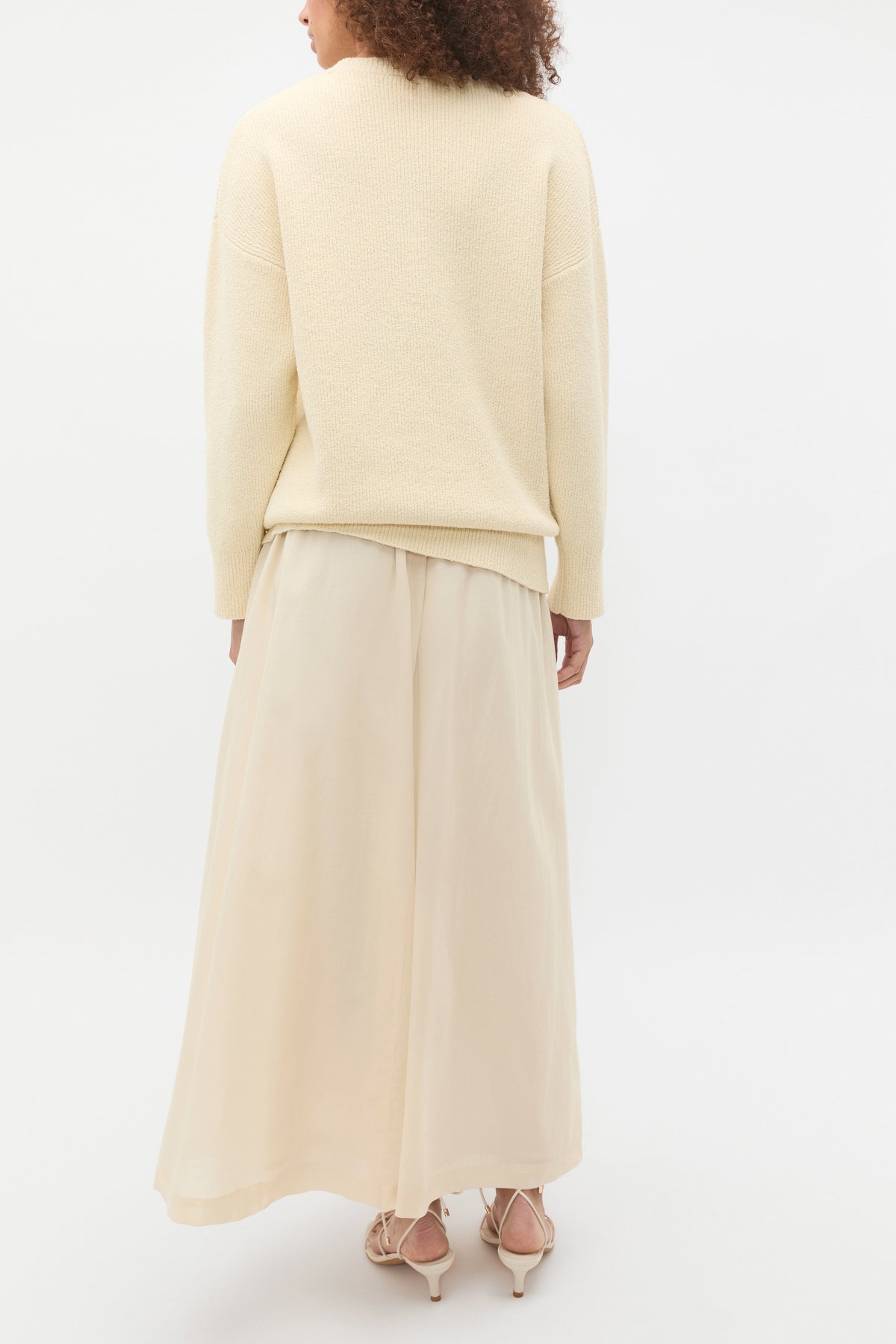 Boucle Slouch Crew Neck Knit