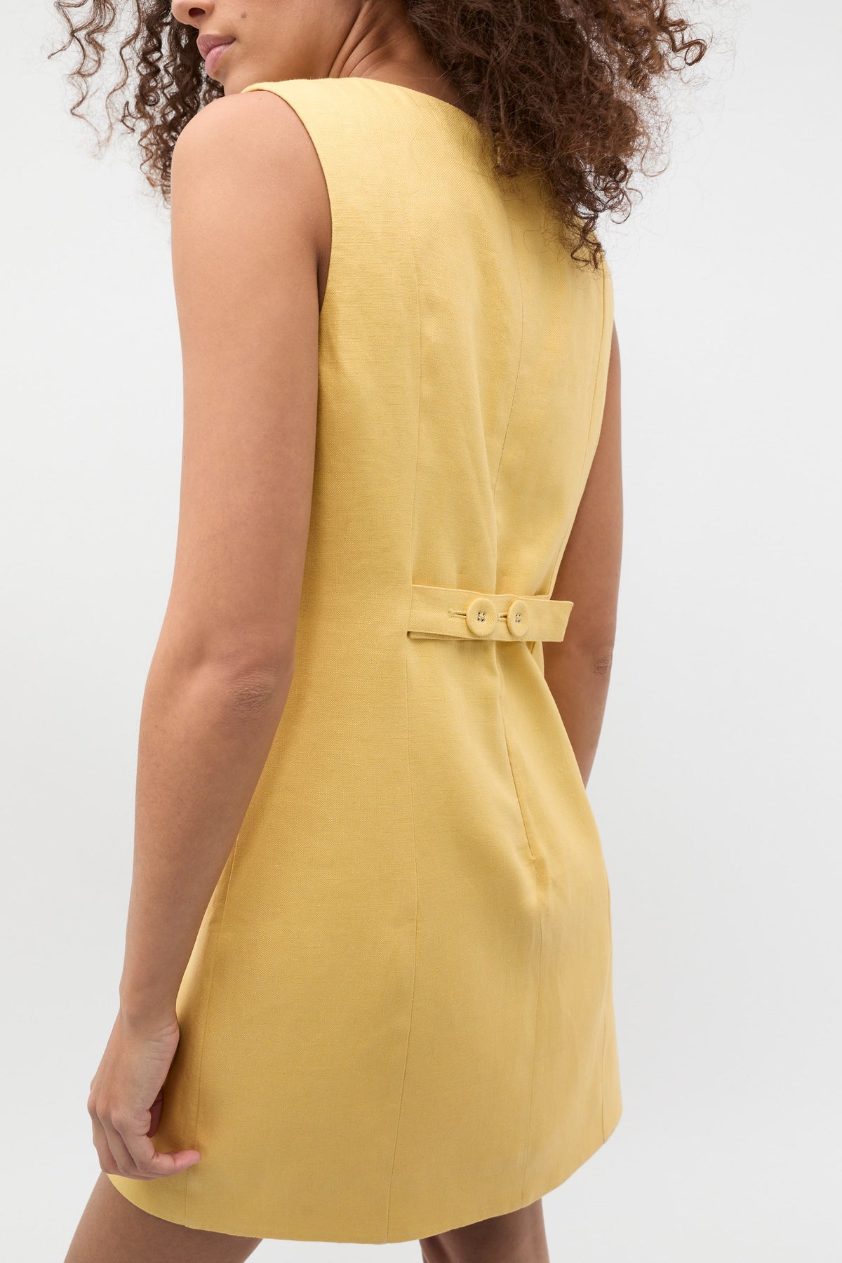 Linen Structured Shift Dress