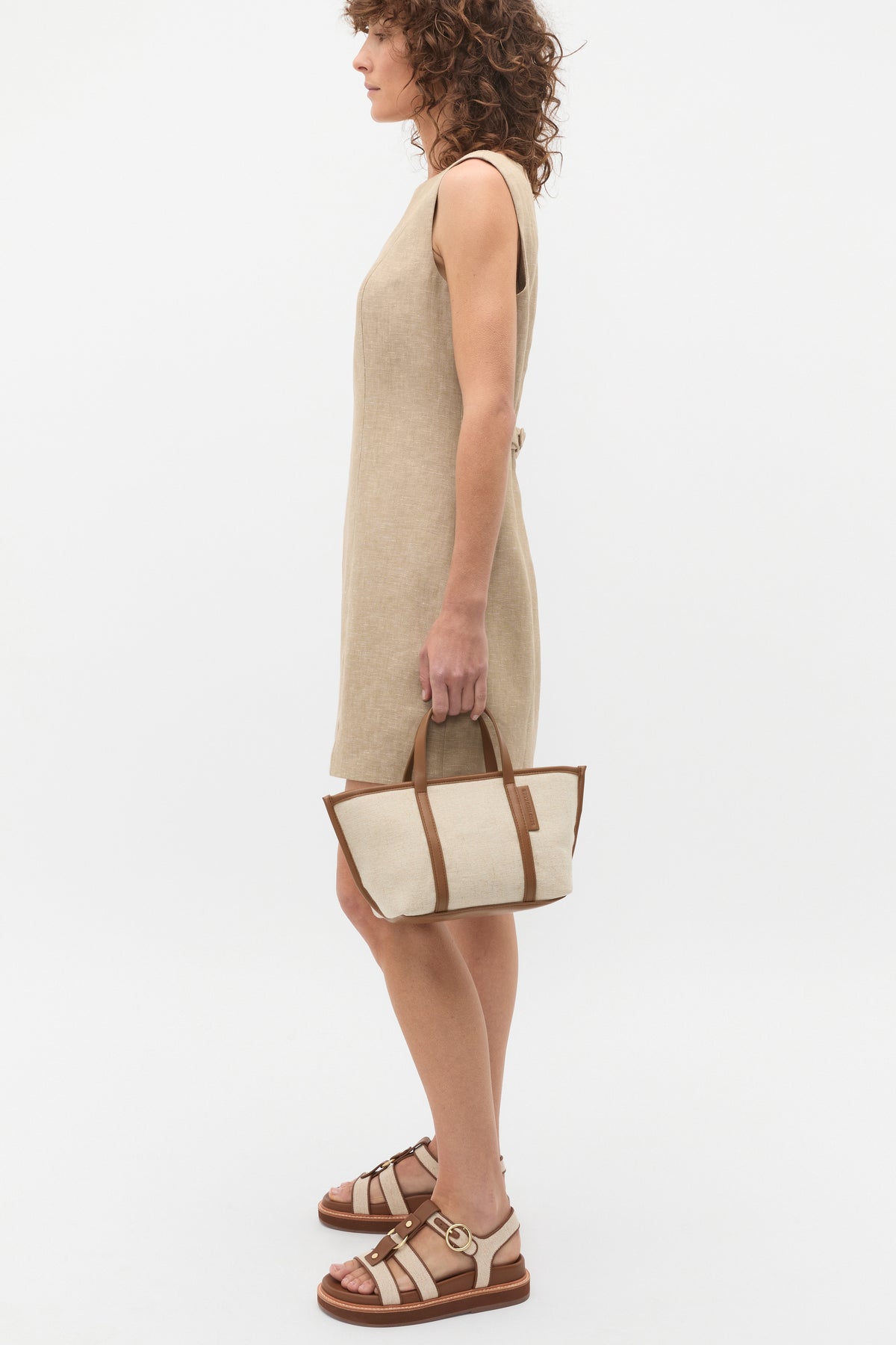 Linen Structured Shift Dress