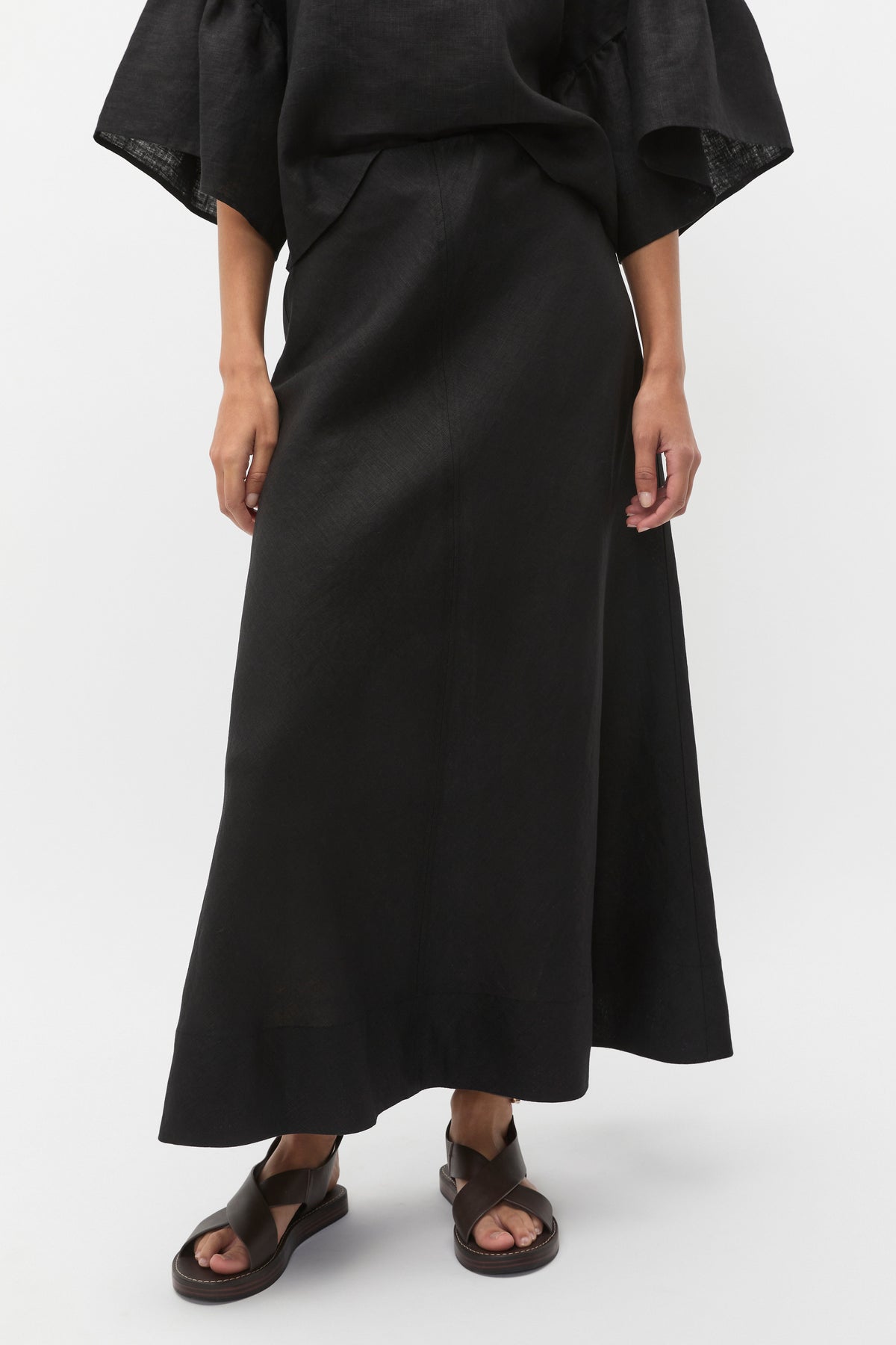 Core Linen Seam Front Skirt