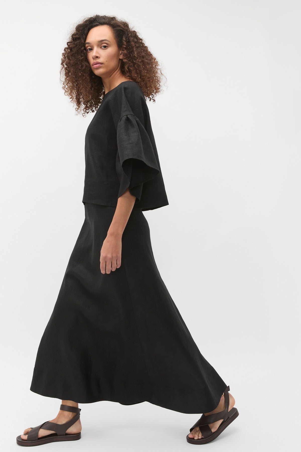 Core Linen Seam Front Skirt