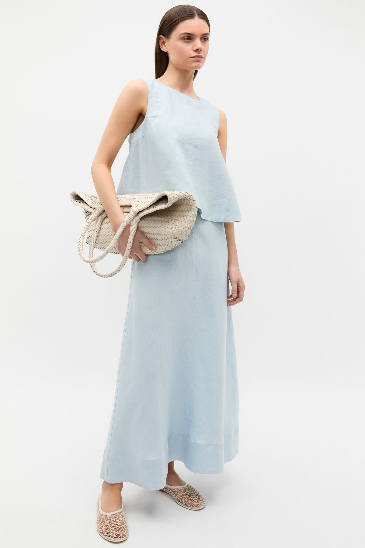 Core Linen Seam Front Skirt