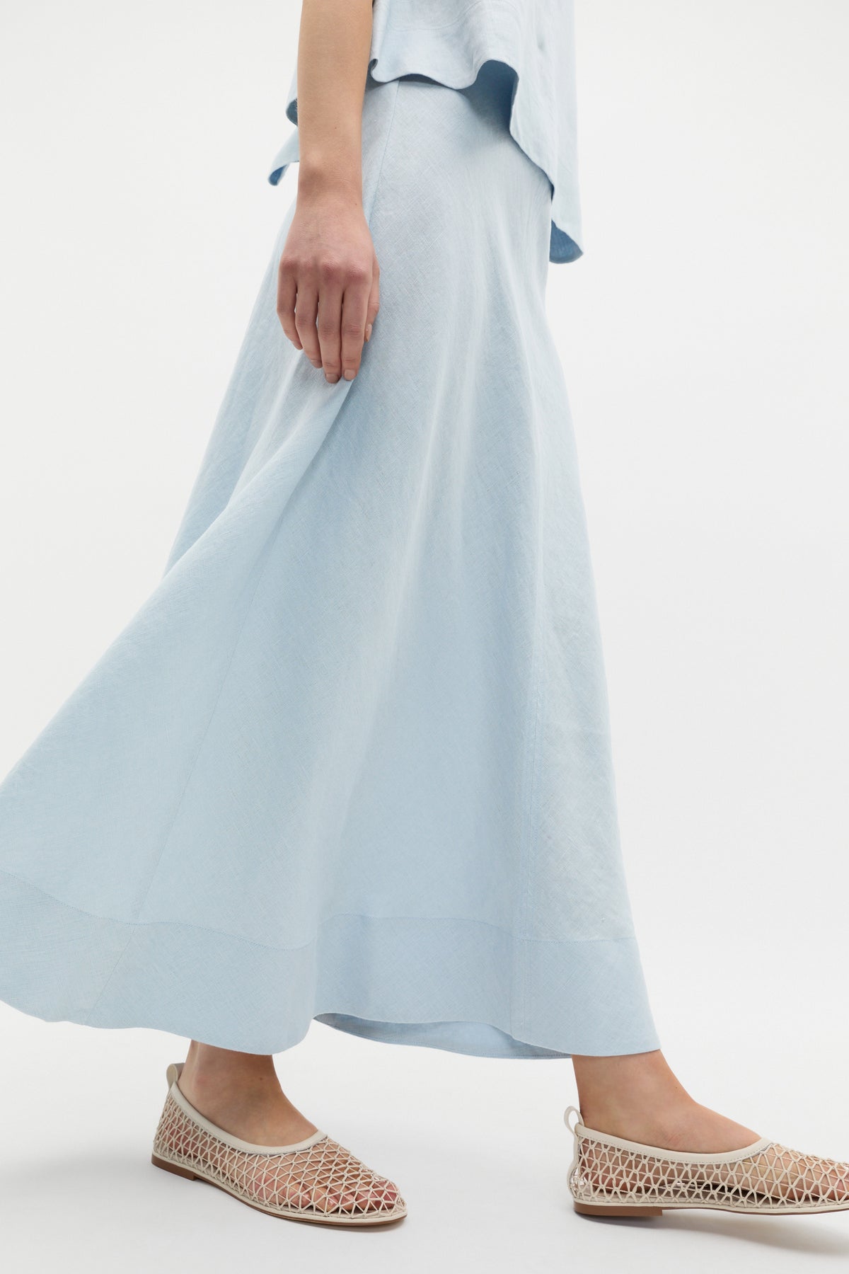 Core Linen Seam Front Skirt