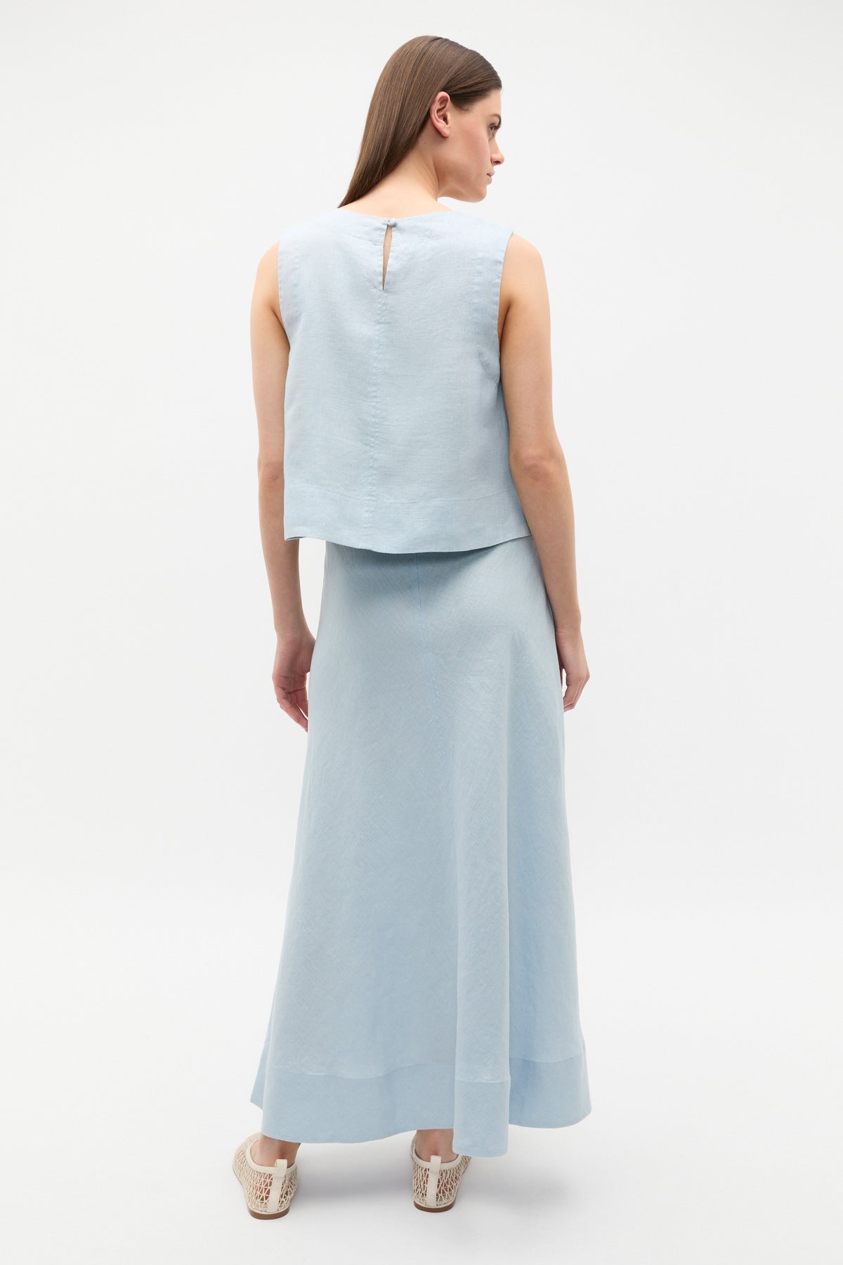 Core Linen Seam Front Skirt