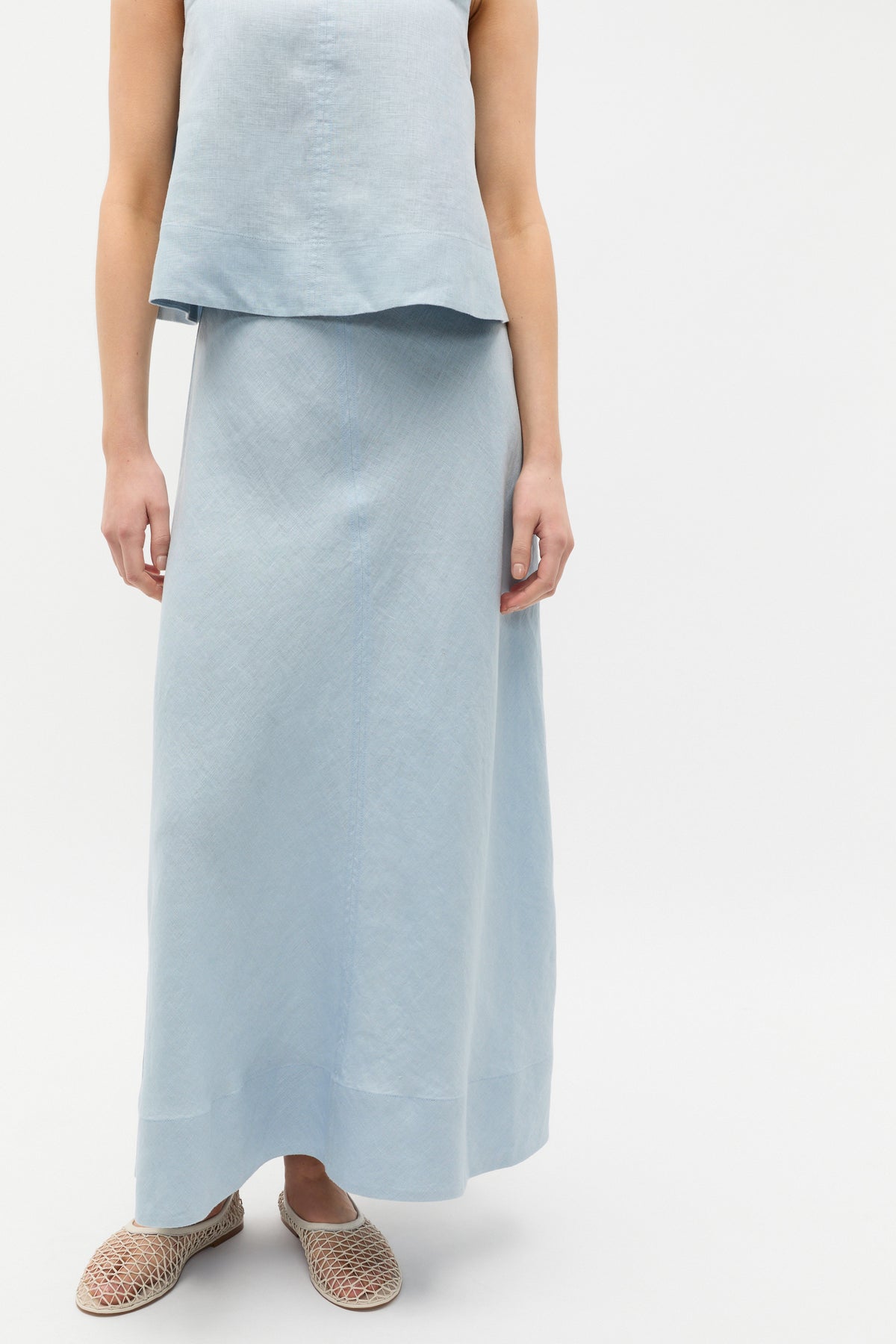 Core Linen Seam Front Skirt