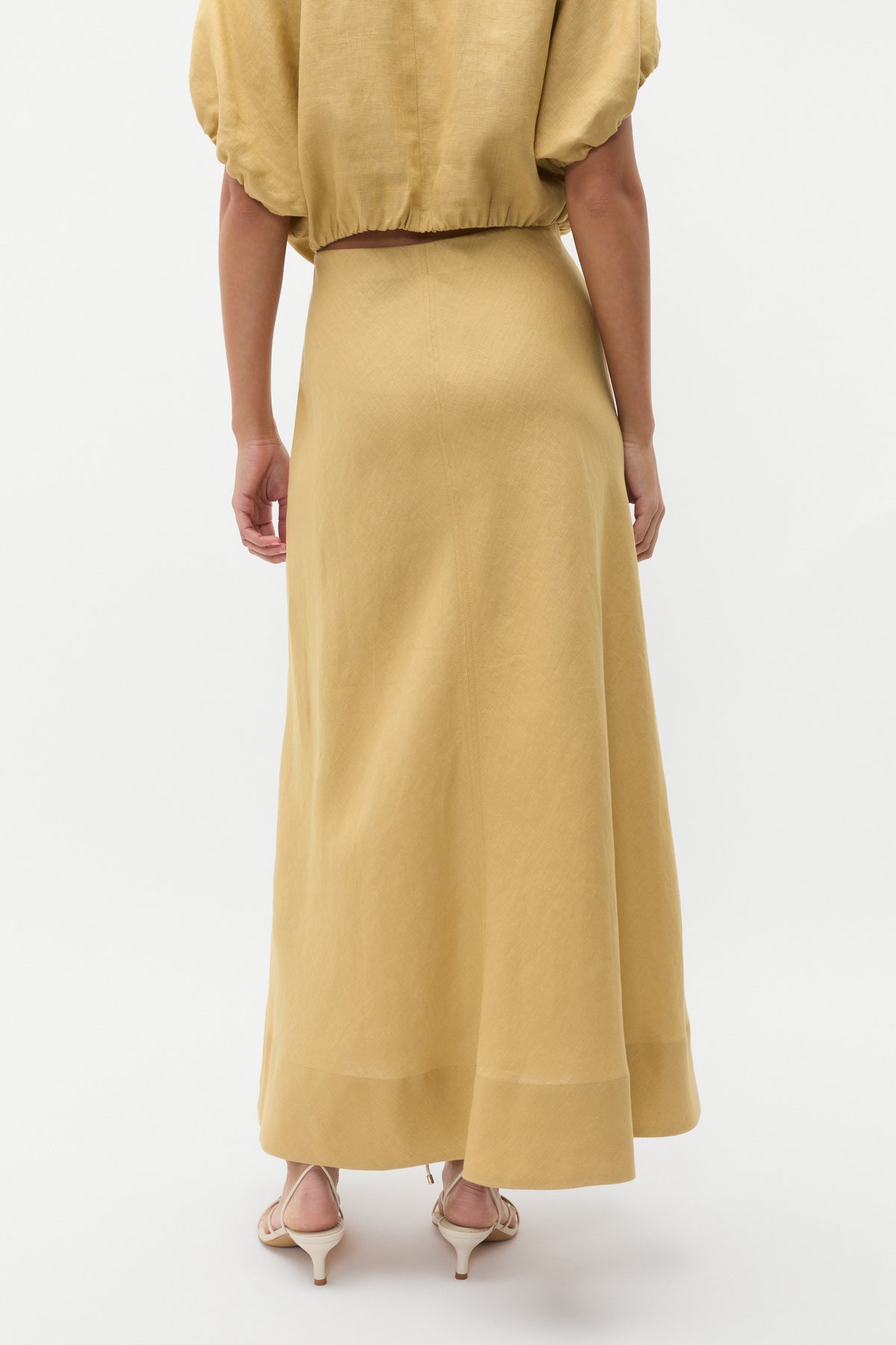 Core Linen Seam Front Skirt