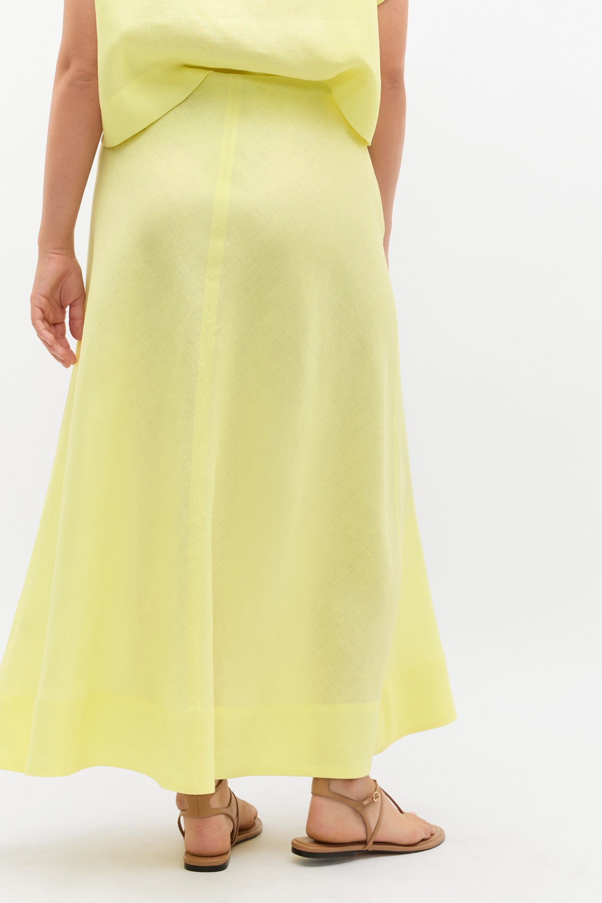 Core Linen Seam Front Skirt