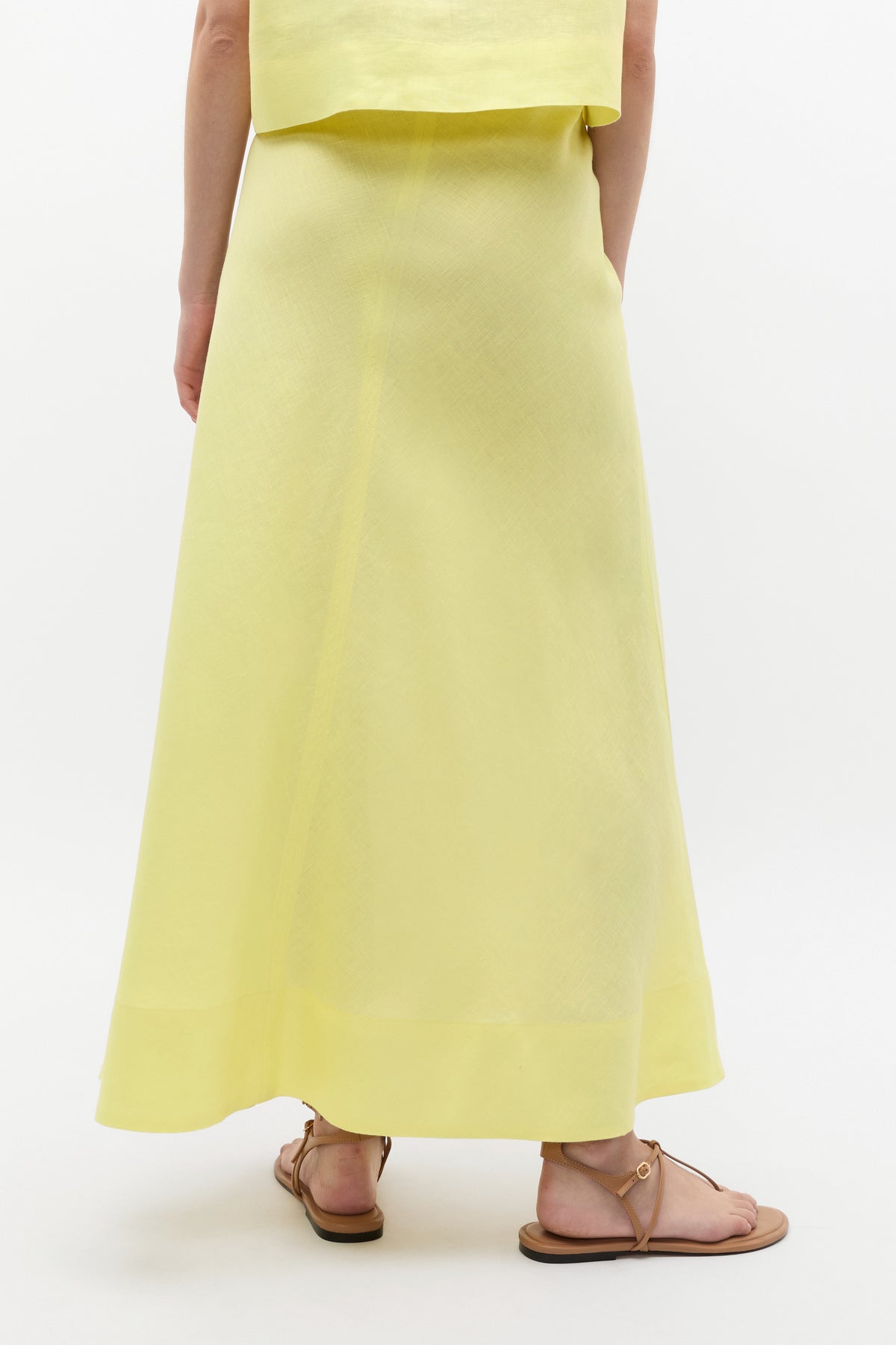 Core Linen Seam Front Skirt