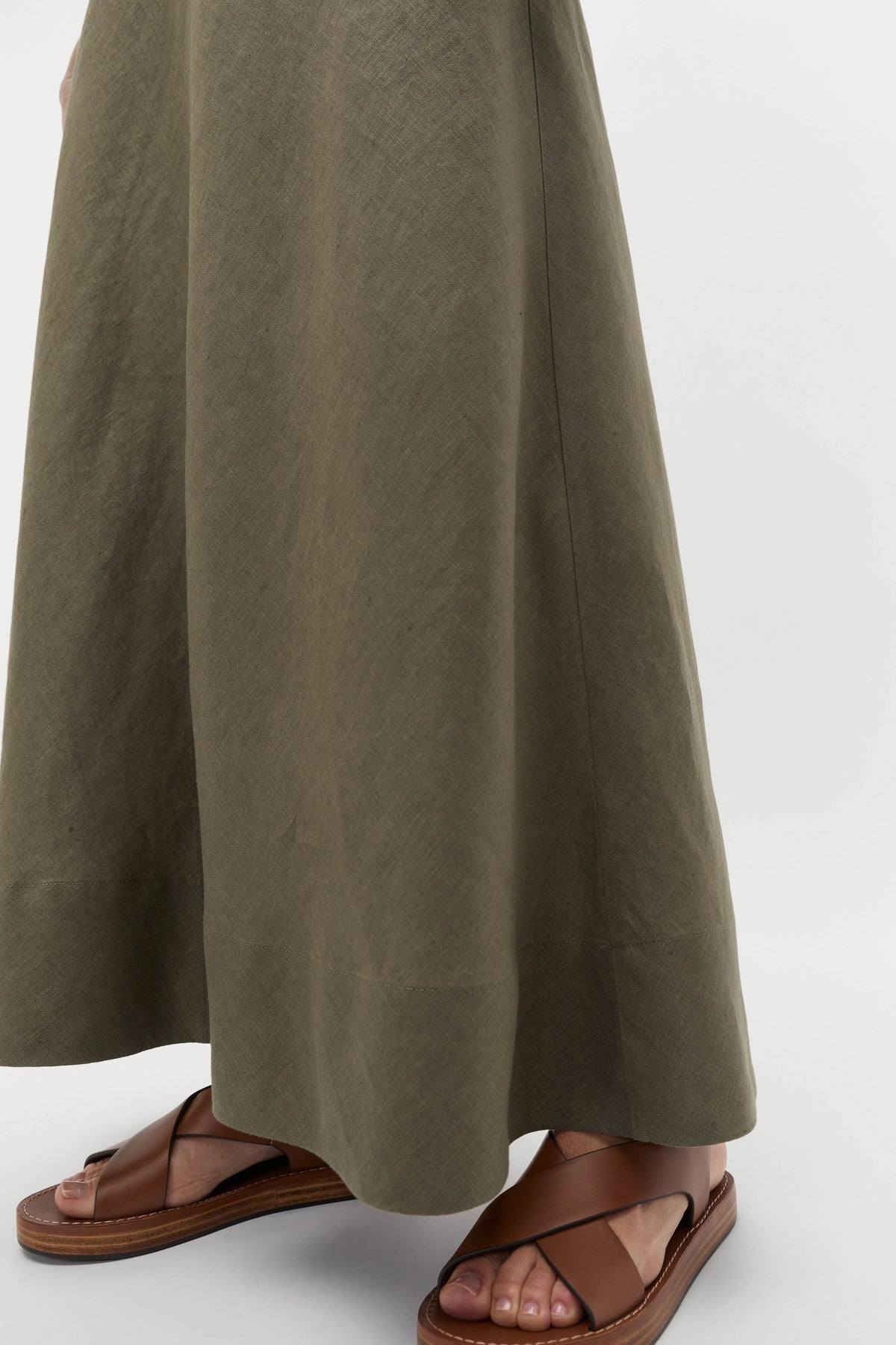 Core Linen Seam Front Skirt