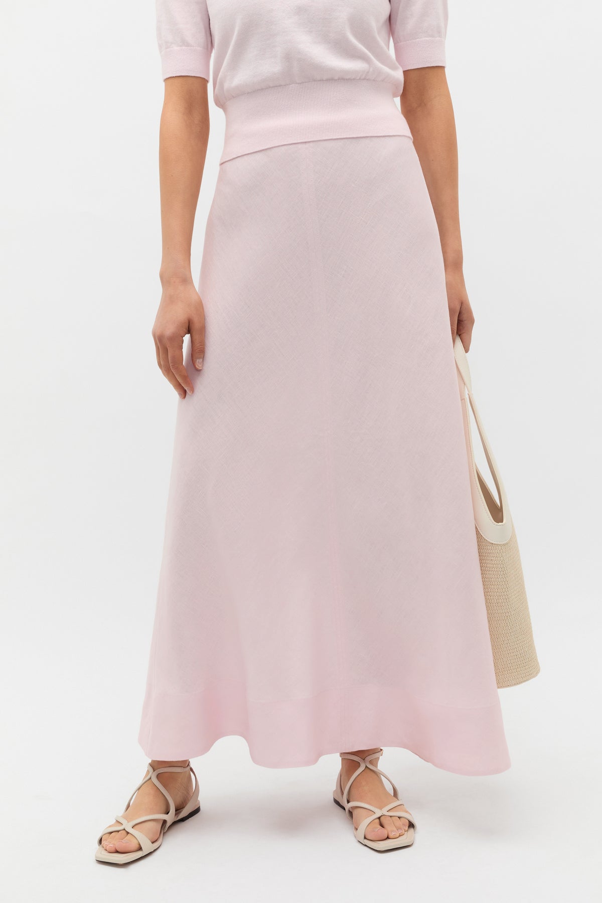 Core Linen Seam Front Skirt