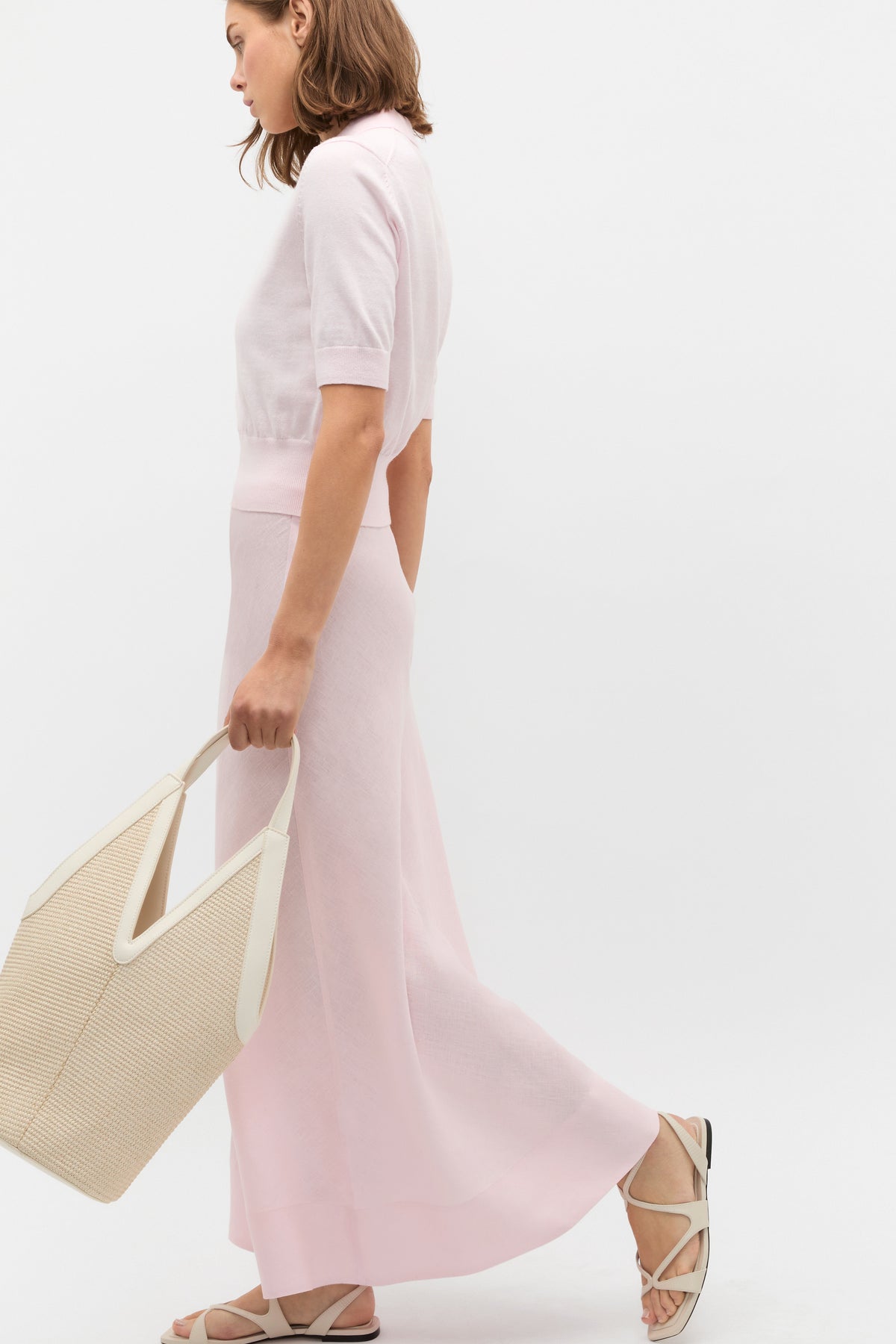 Core Linen Seam Front Skirt