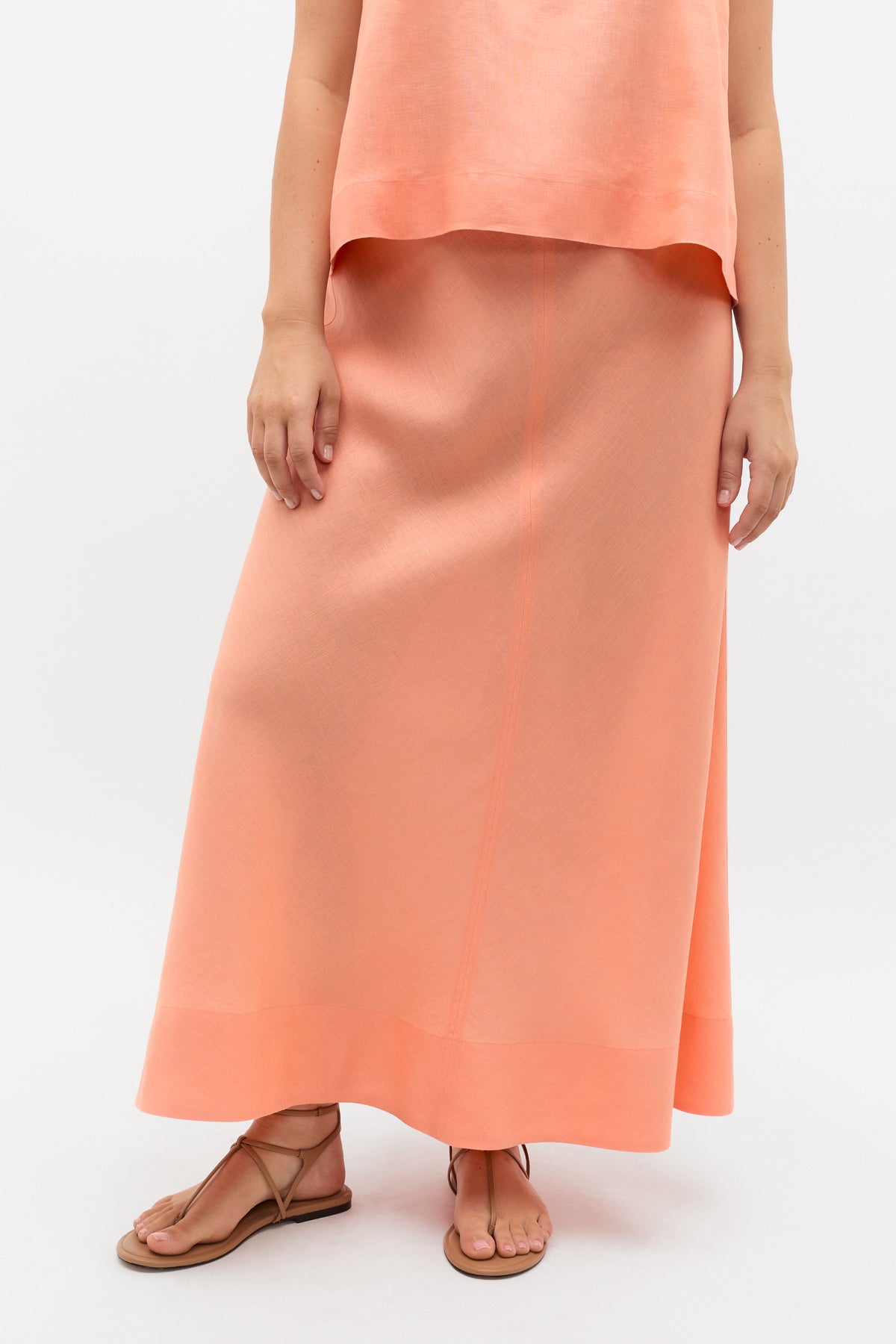 Core Linen Seam Front Skirt