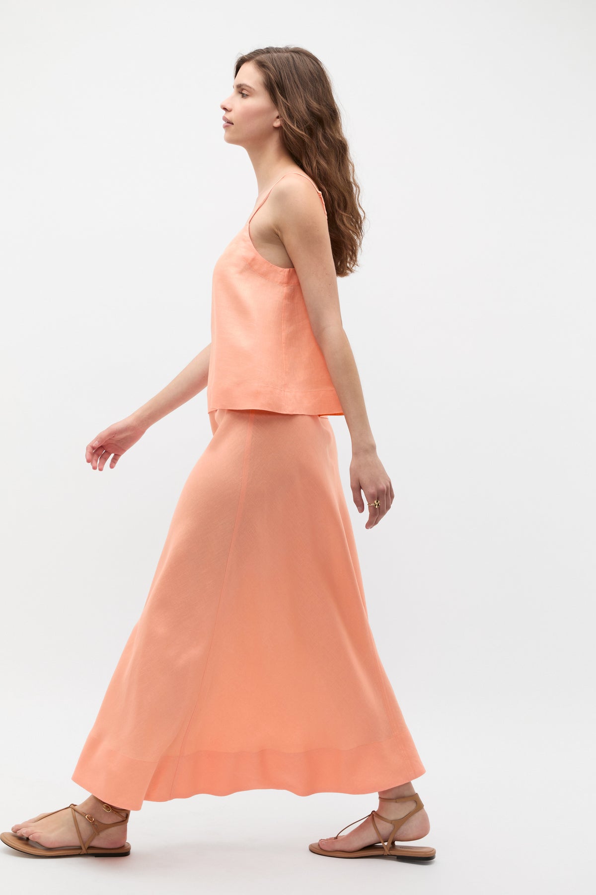 Core Linen Seam Front Skirt