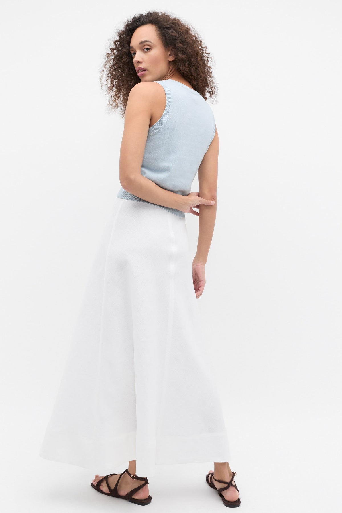 Core Linen Seam Front Skirt