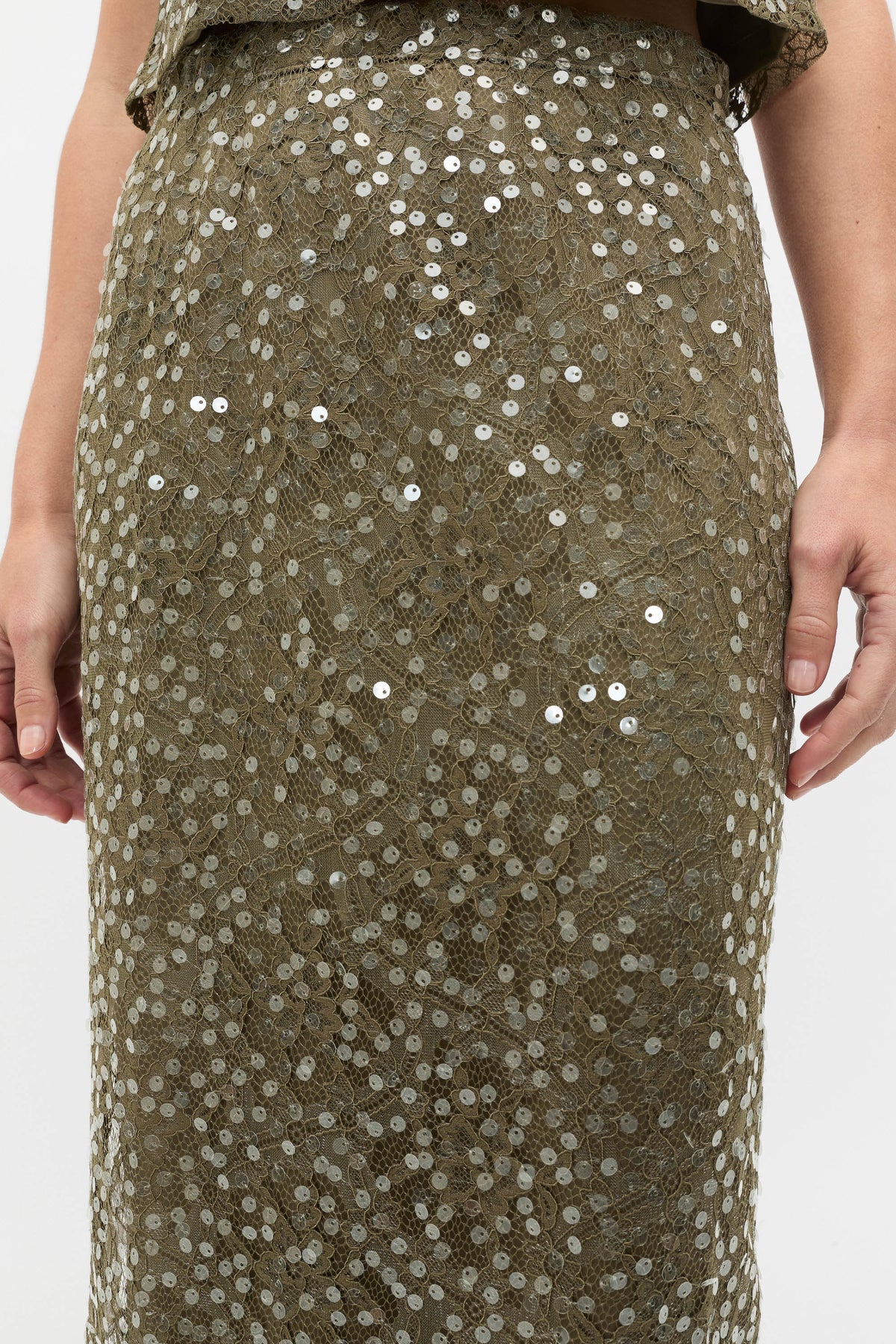 Sequin Lace Skirt