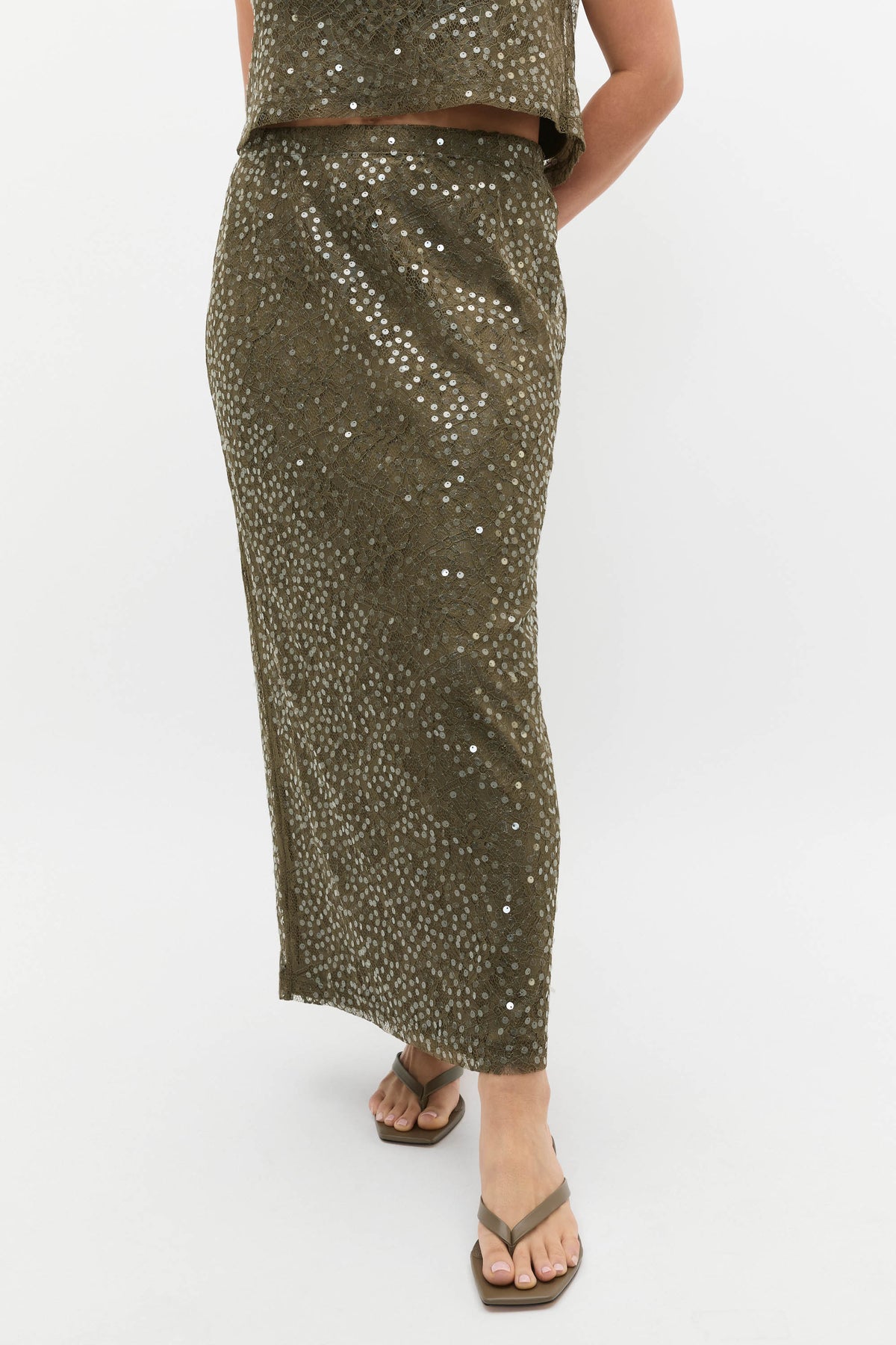 Sequin Lace Skirt