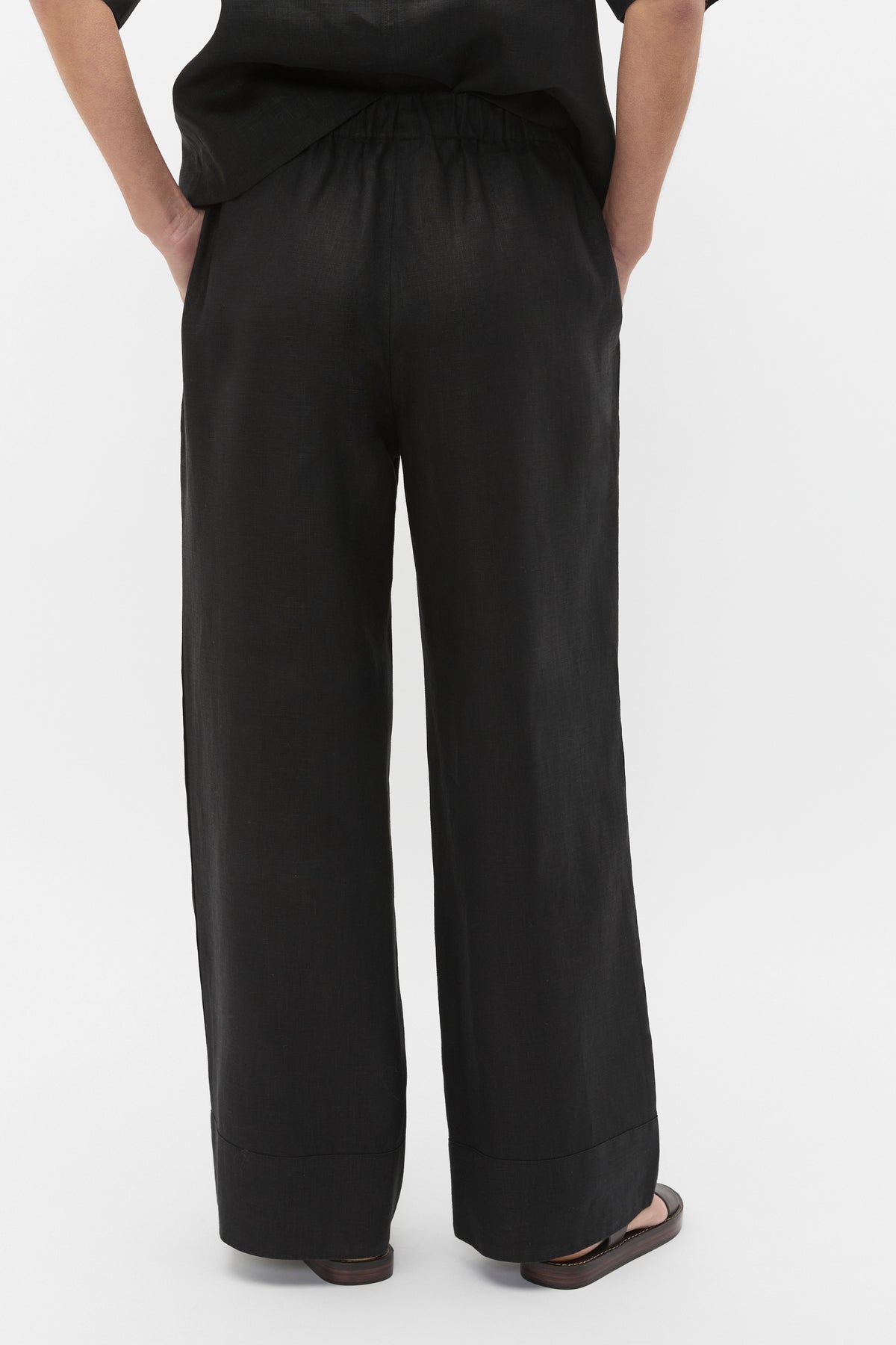 Core Linen Casual Tie Pant