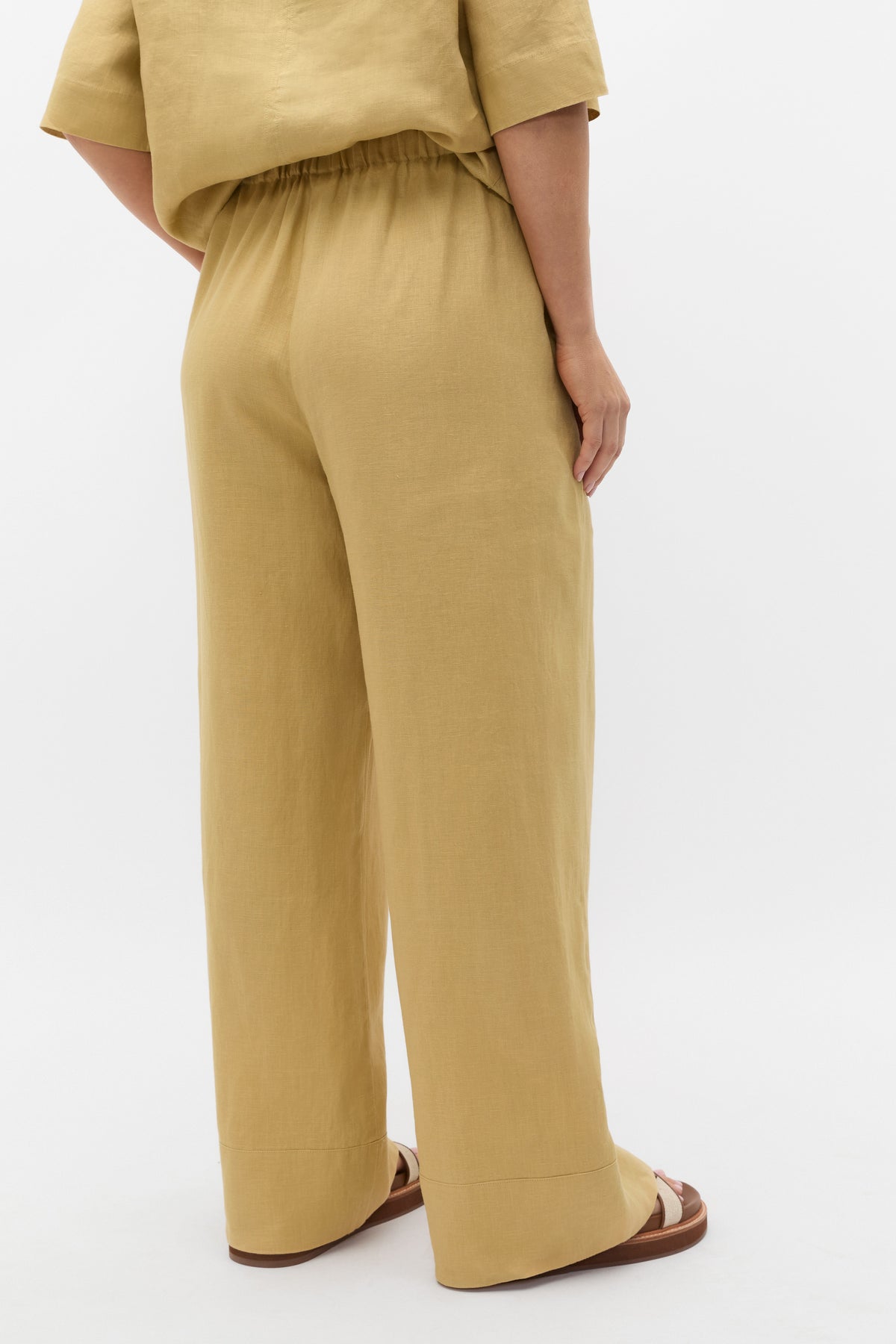 Core Linen Casual Tie Pant