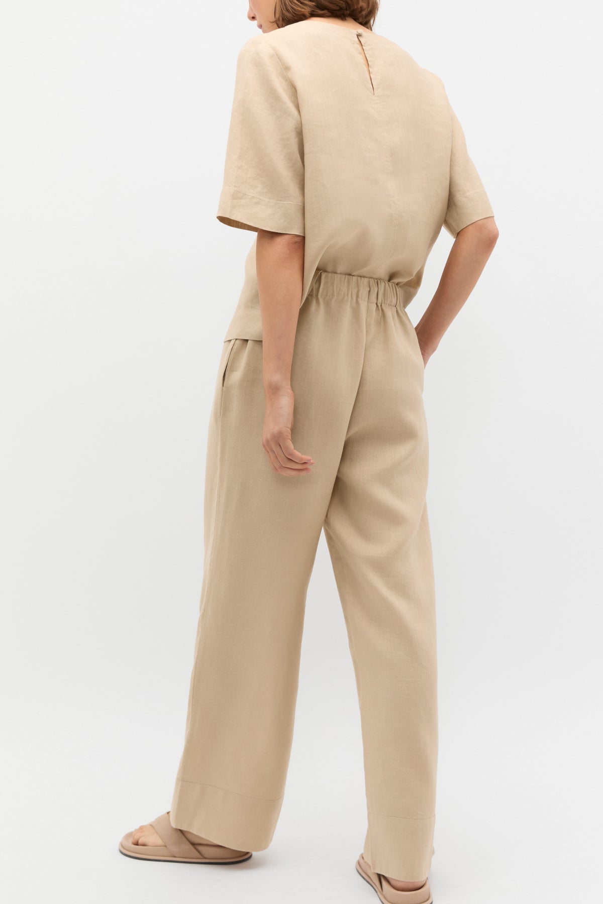 Core Linen Casual Tie Pant