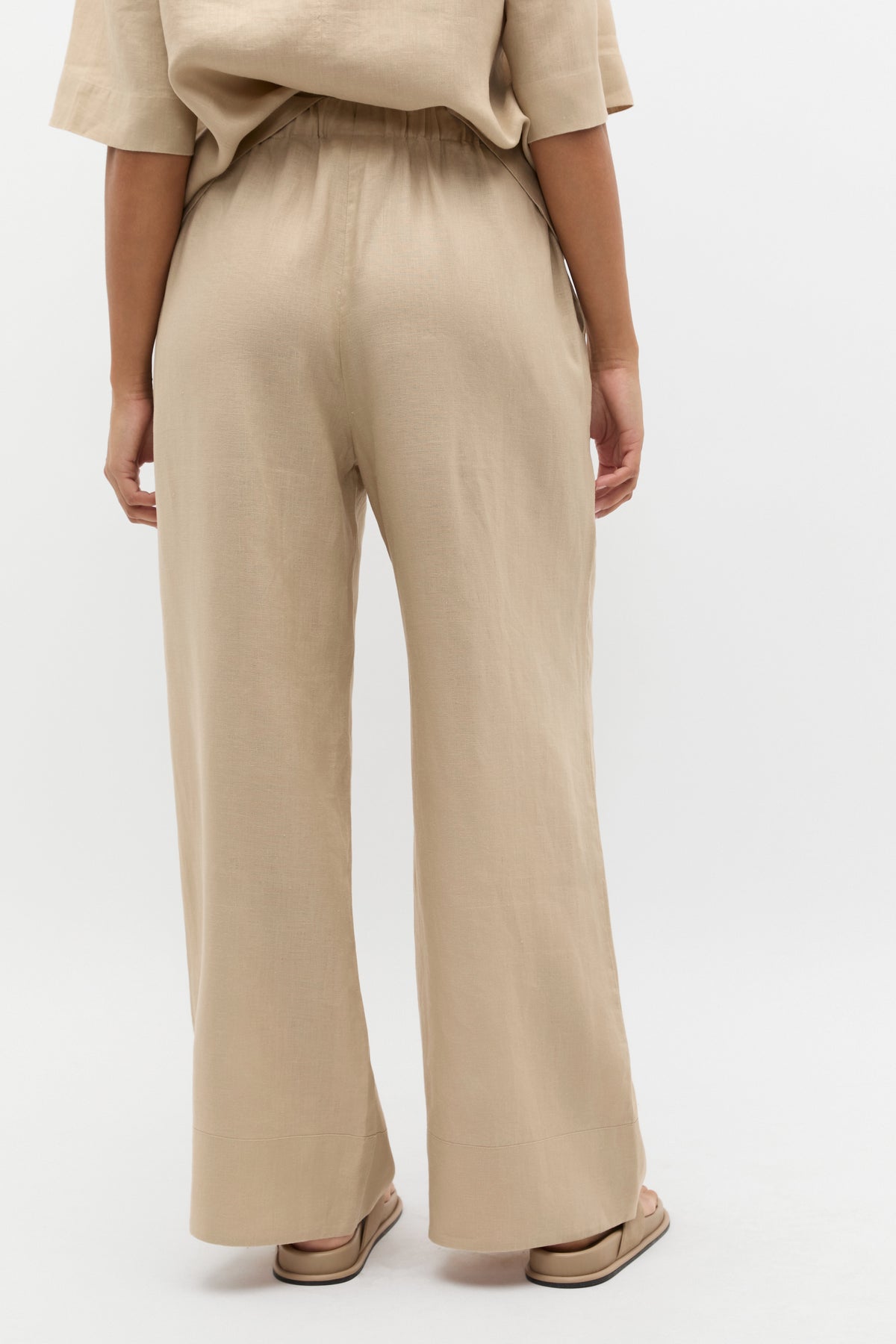 Core Linen Casual Tie Pant