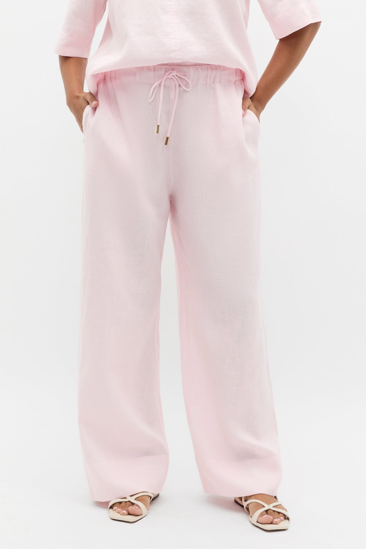 Core Linen Casual Tie Pant