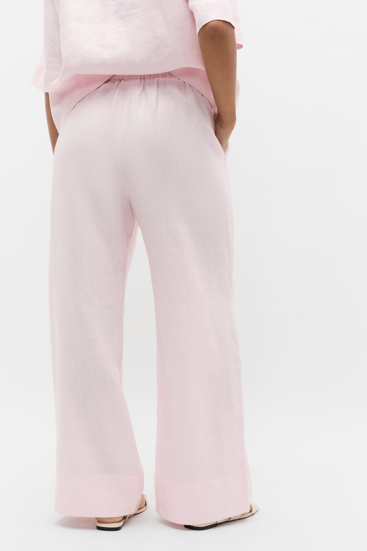Core Linen Casual Tie Pant