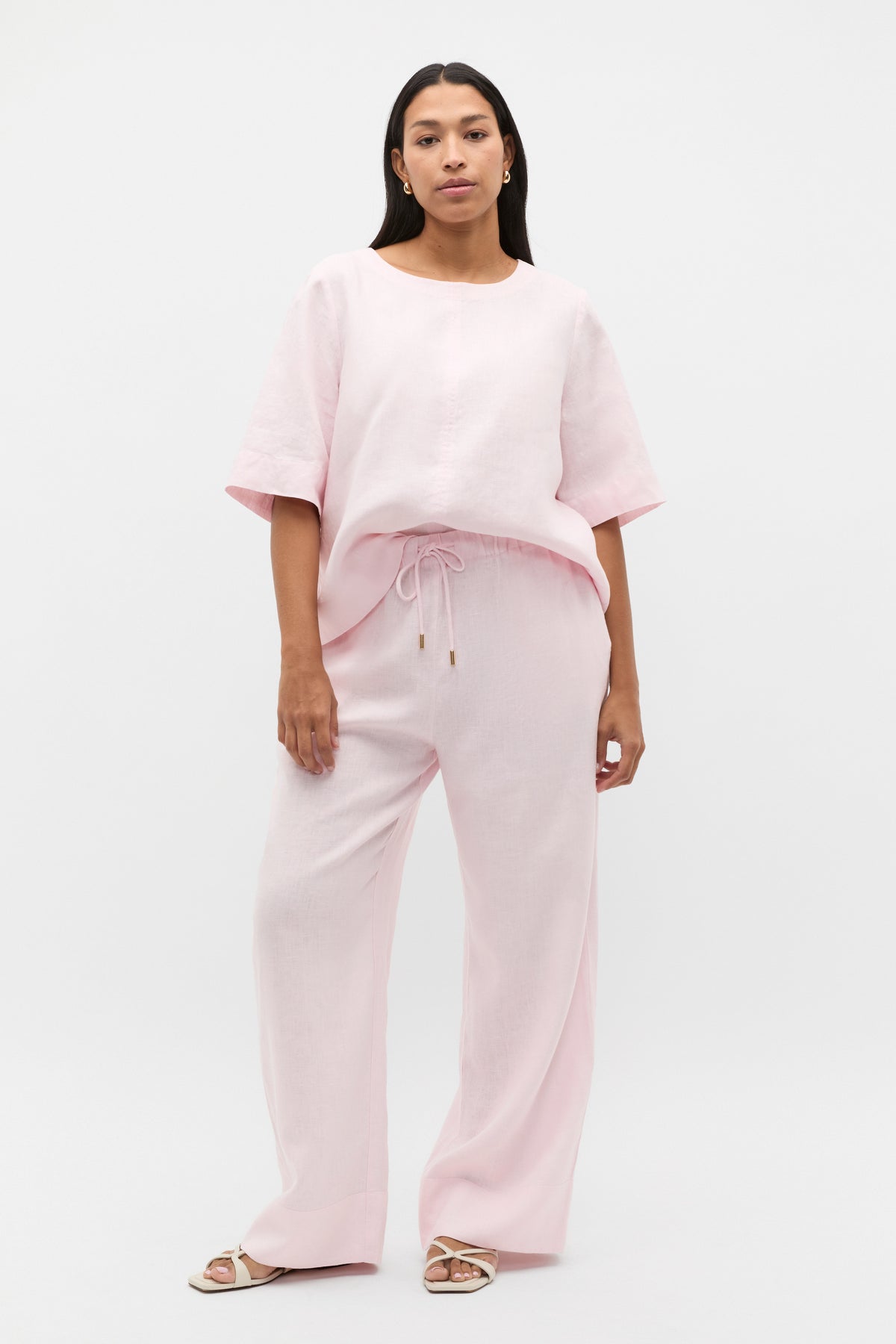 Core Linen Casual Tie Pant