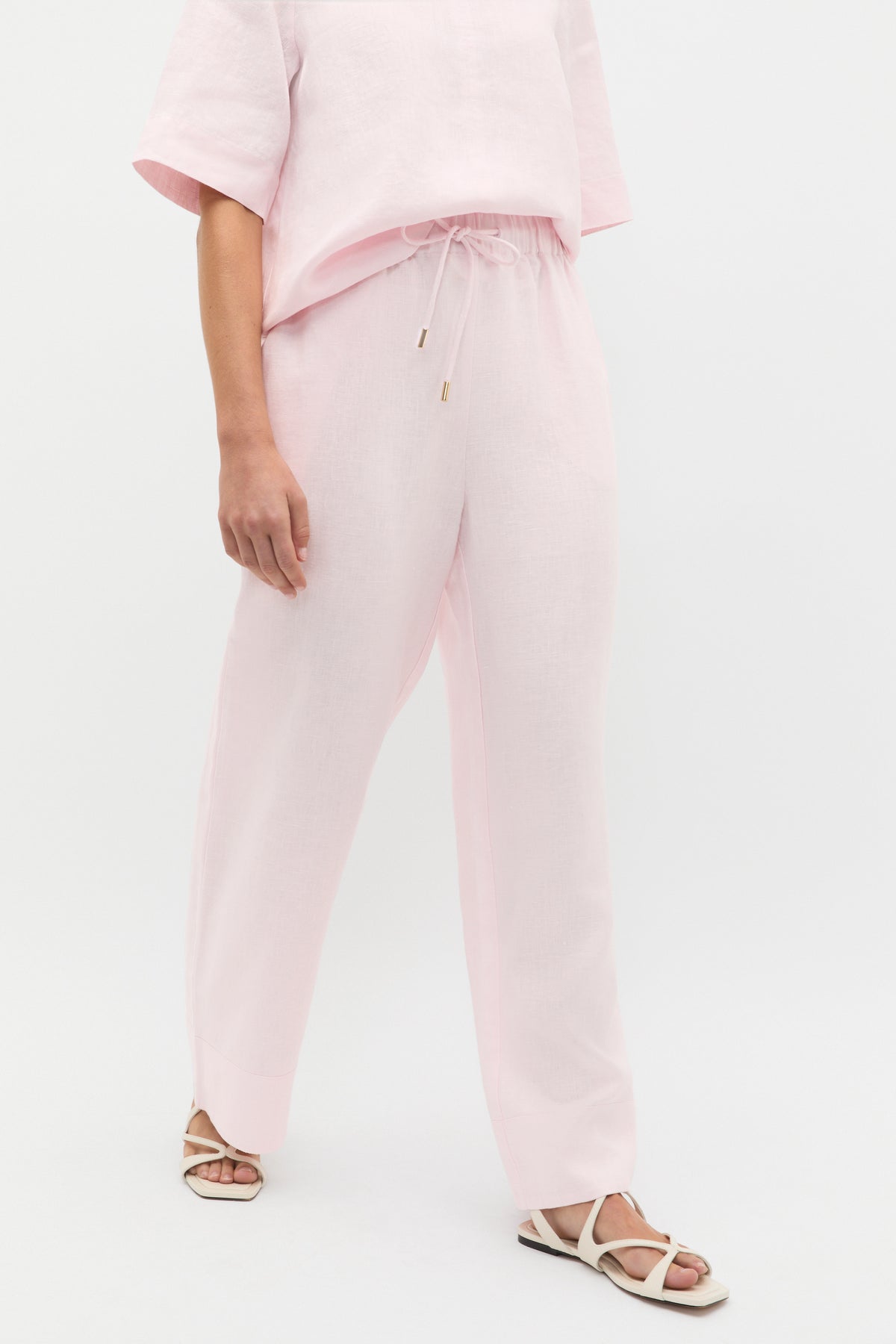 Core Linen Casual Tie Pant