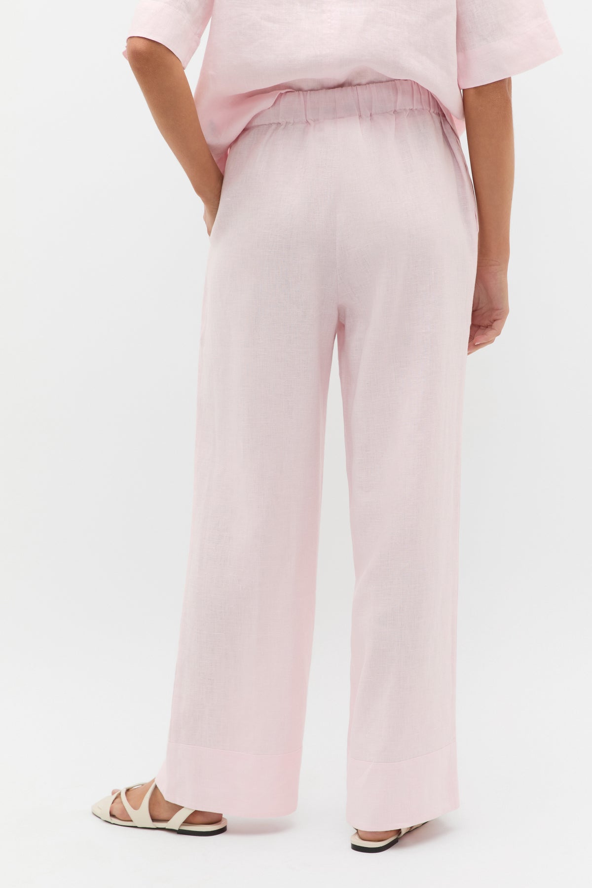 Core Linen Casual Tie Pant