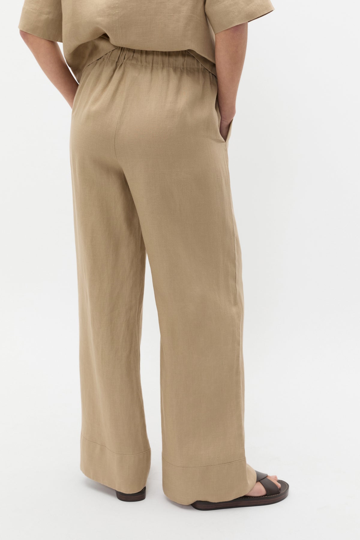 Core Linen Casual Tie Pant