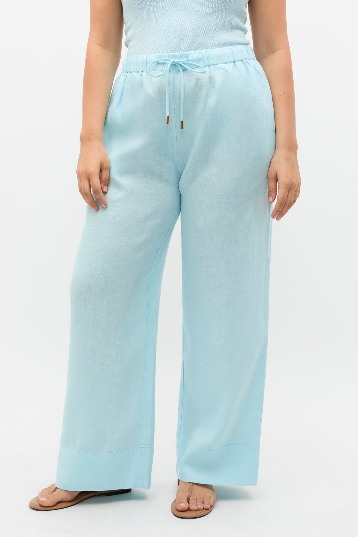 Core Linen Casual Tie Pant