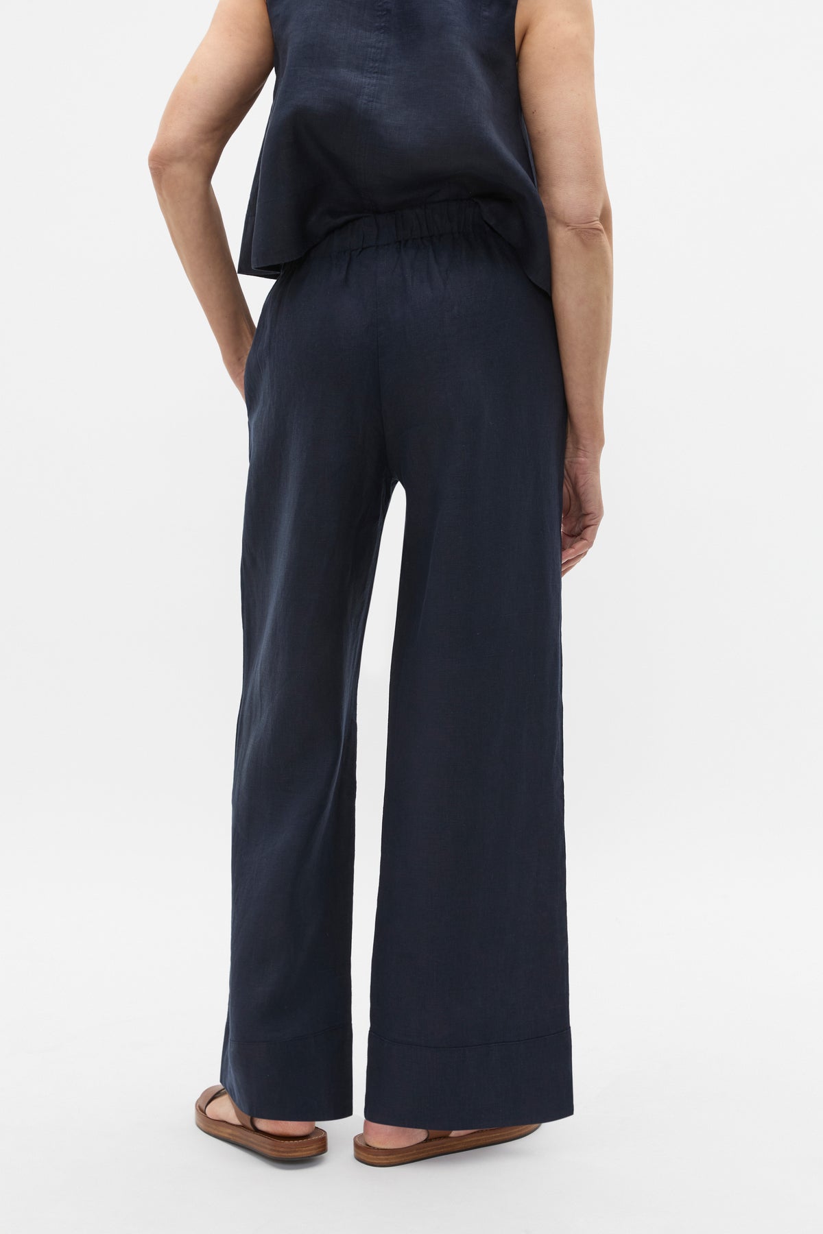 Core Linen Casual Tie Pant