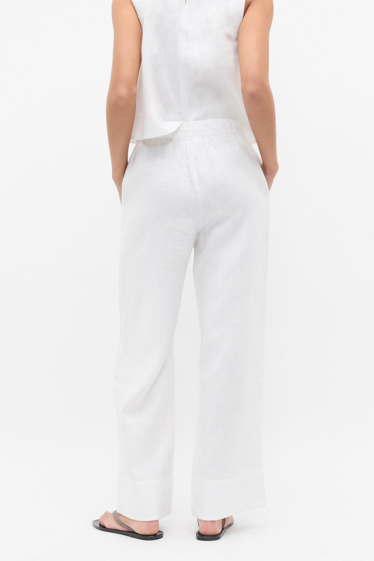 Core Linen Casual Tie Pant