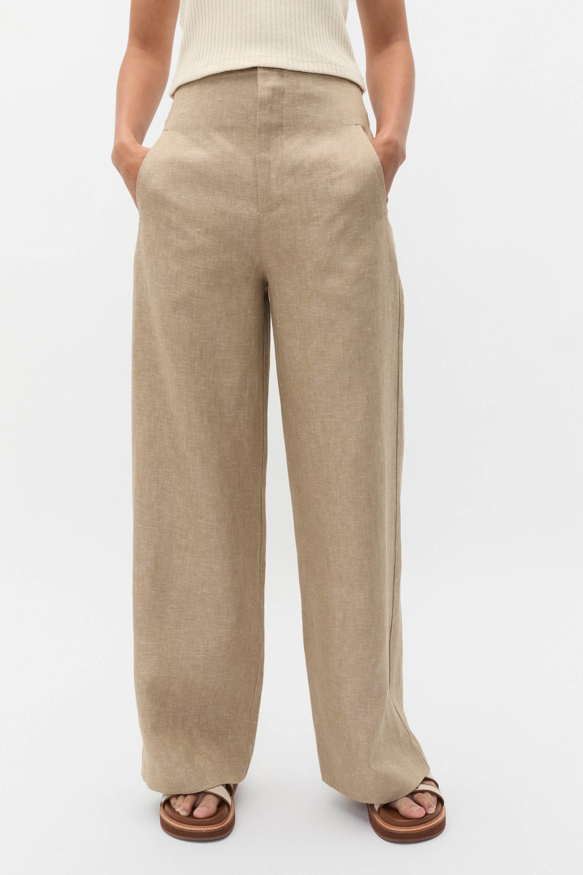 Linen Crossdye Palazzo Pant