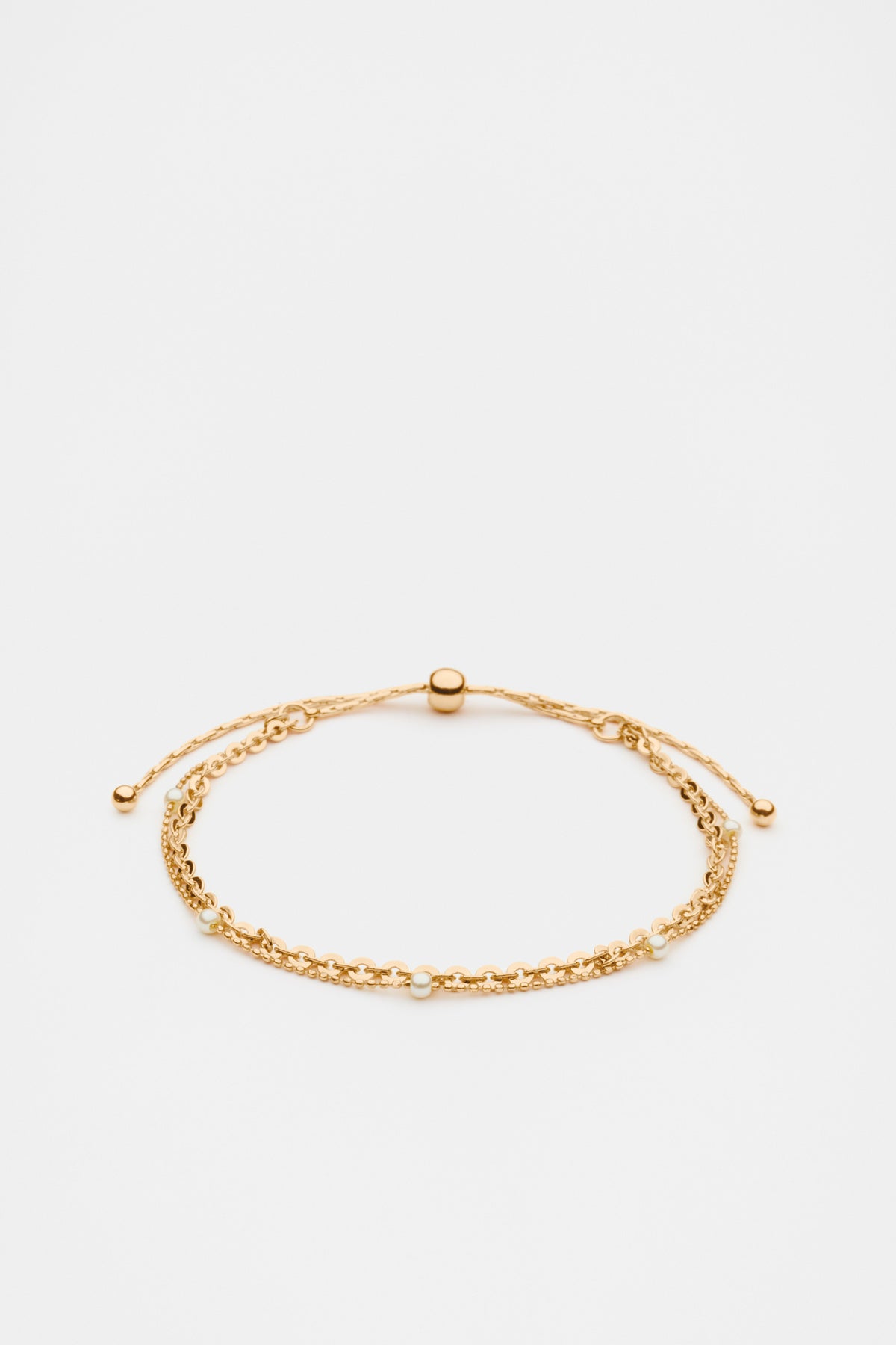 Pearl Station Toggle Bracelet