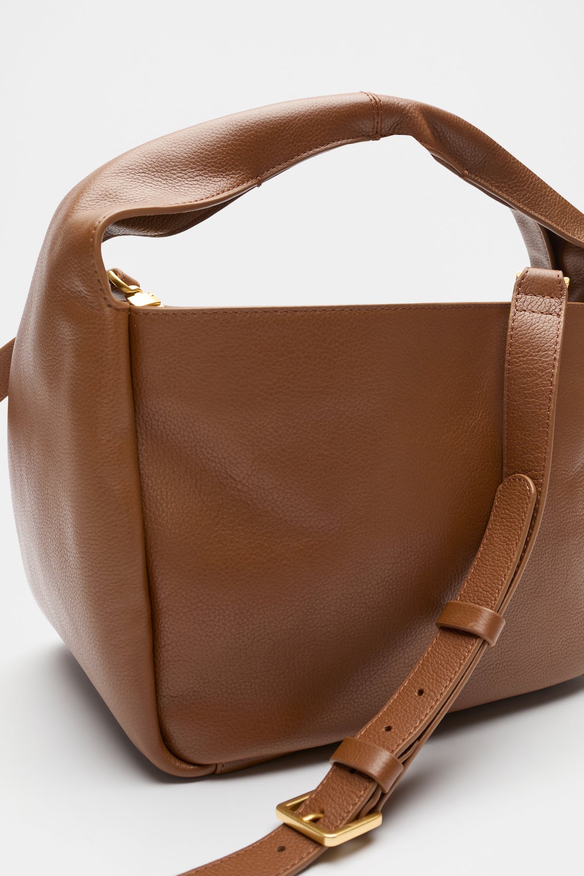 Leather Curved Mini Bag