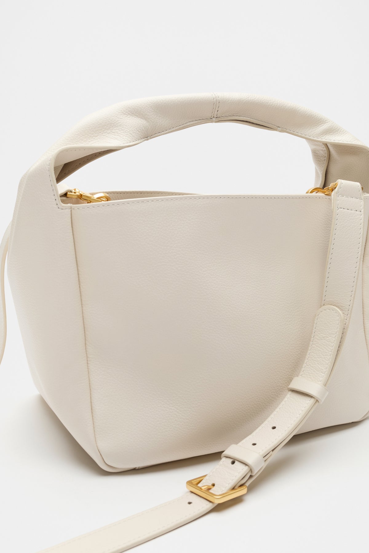 Leather Curved Mini Bag