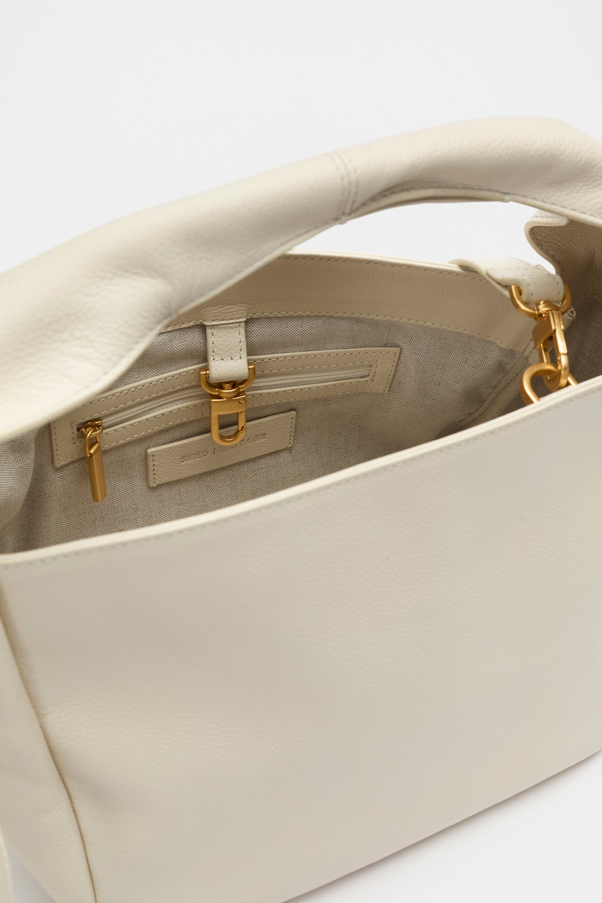 Leather Curved Mini Bag