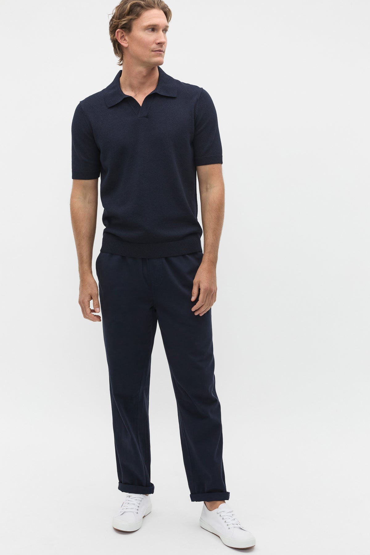 Boucle Knit Trophy Polo