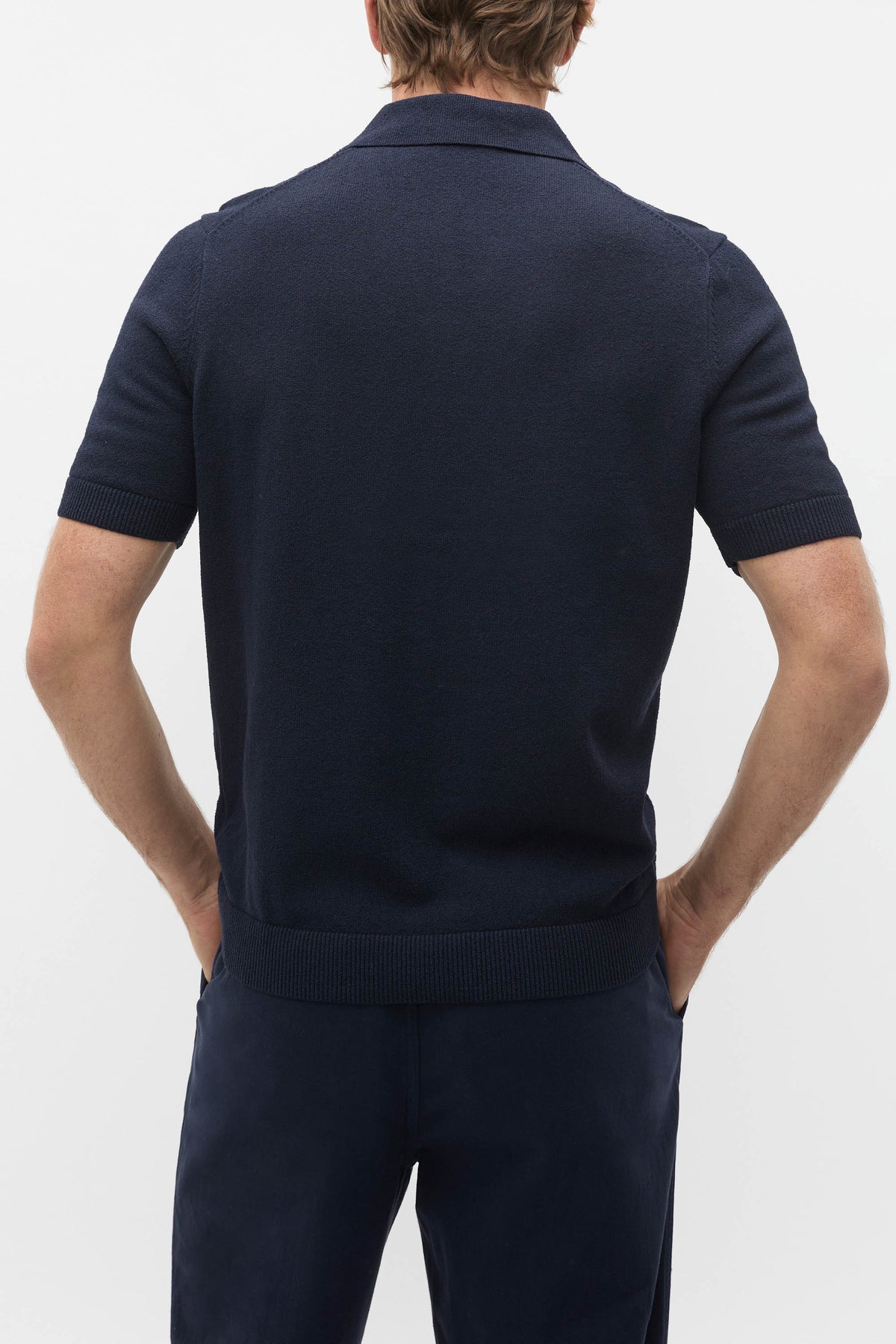 Boucle Knit Trophy Polo