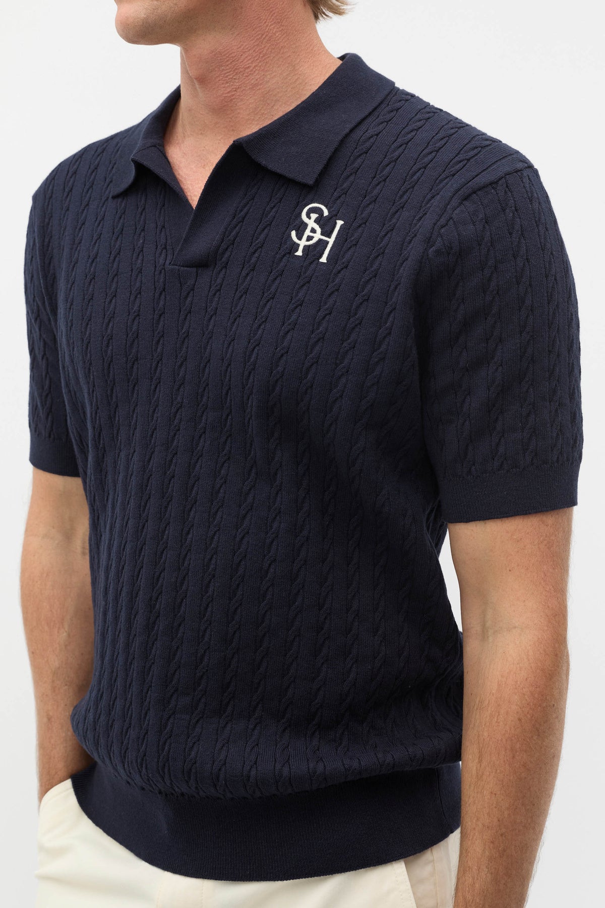 Heritage Cable Knit Trophy Polo