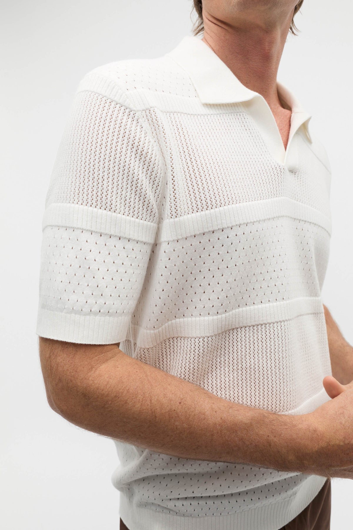 Crochet Knit Polo