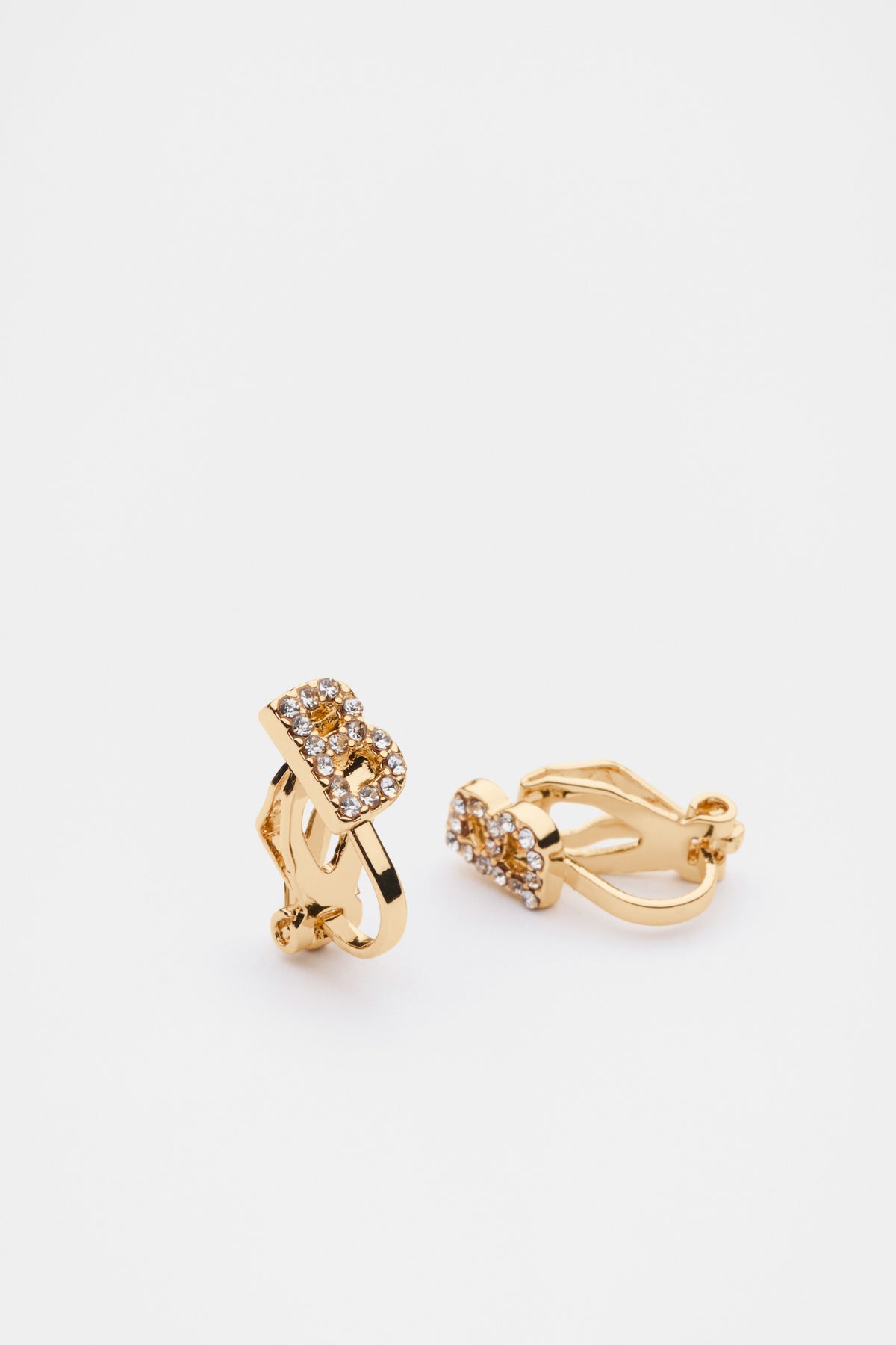 Initial Clip On Earings