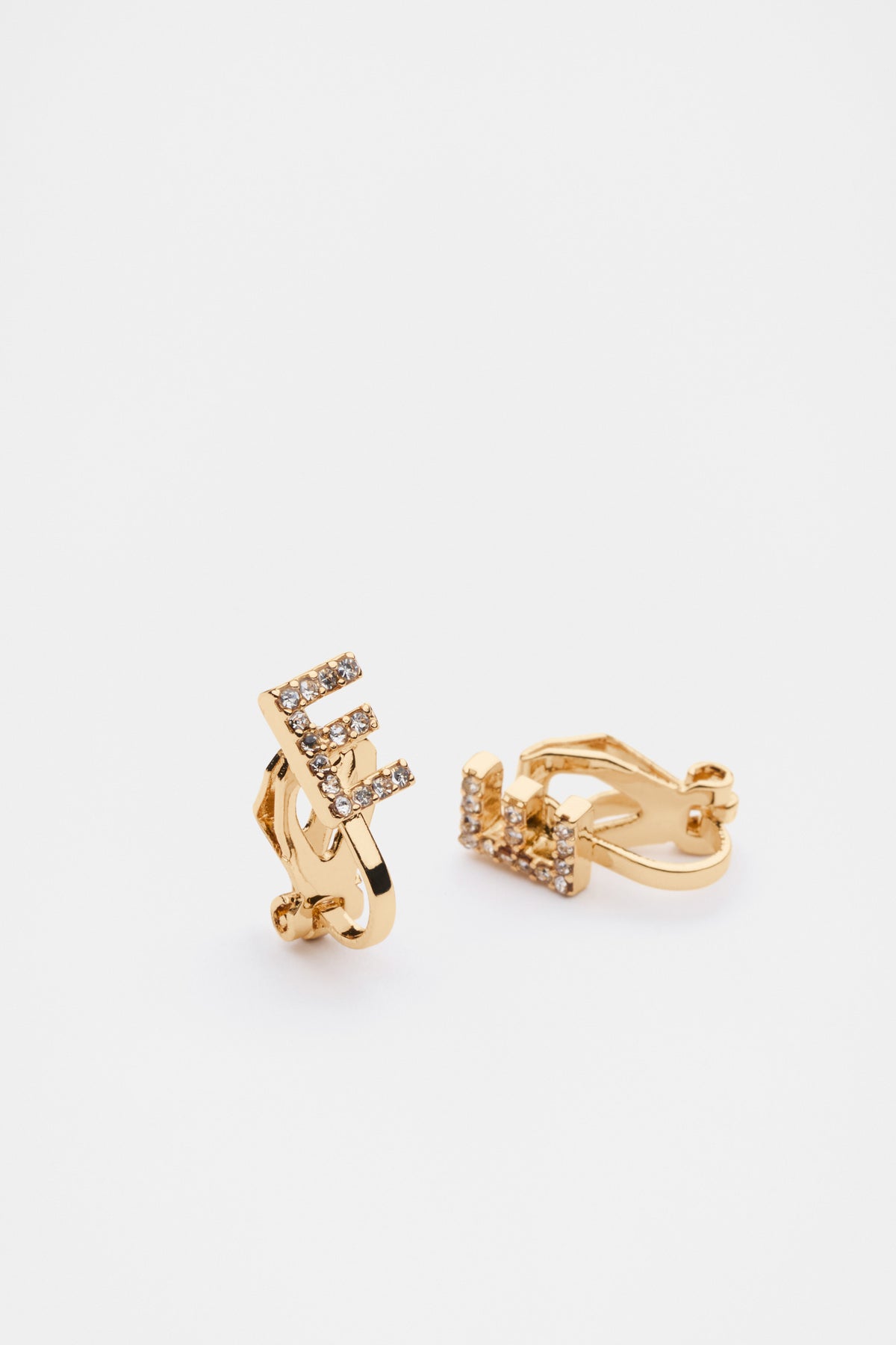 Initial Clip On Earings