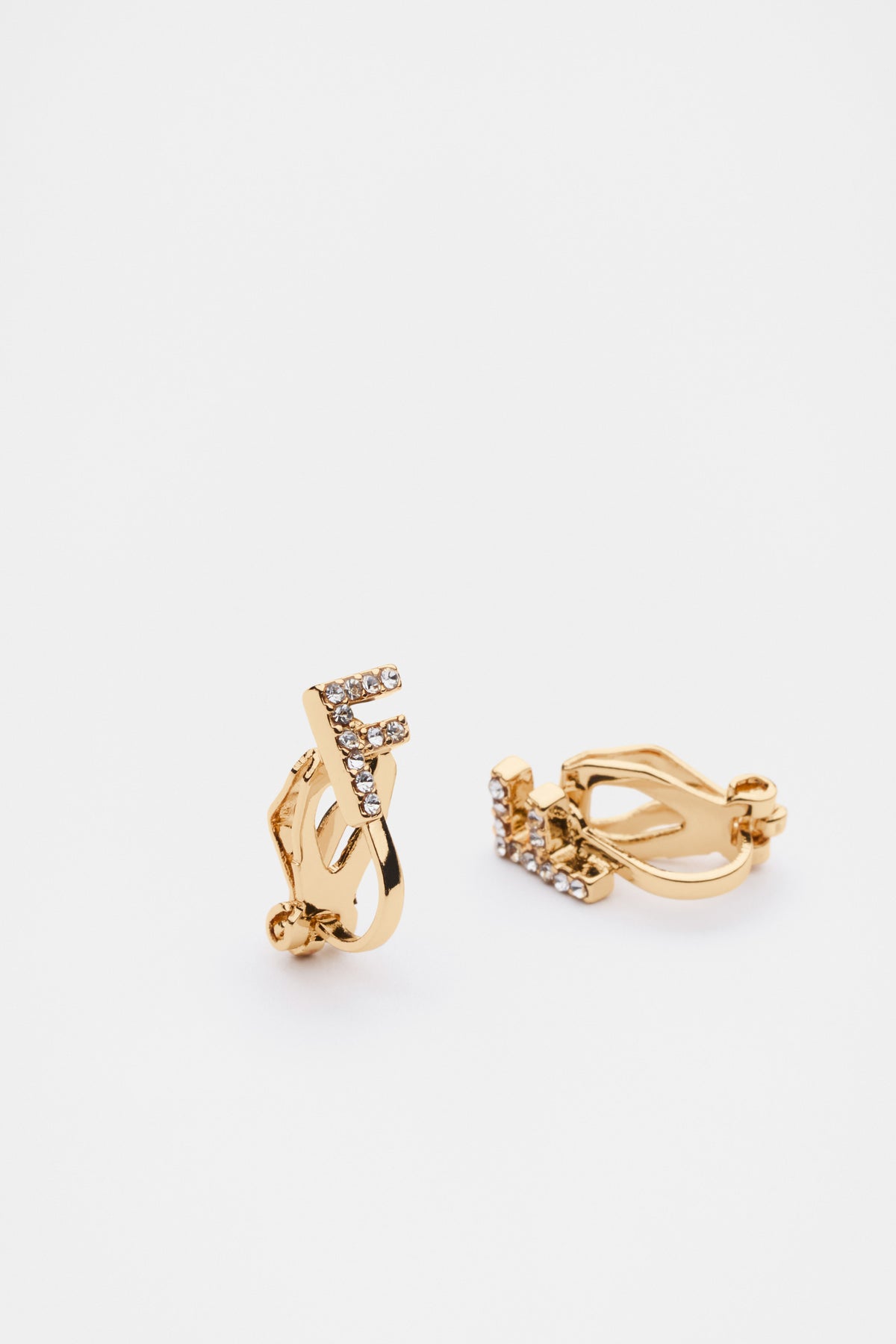 Initial Clip On Earings