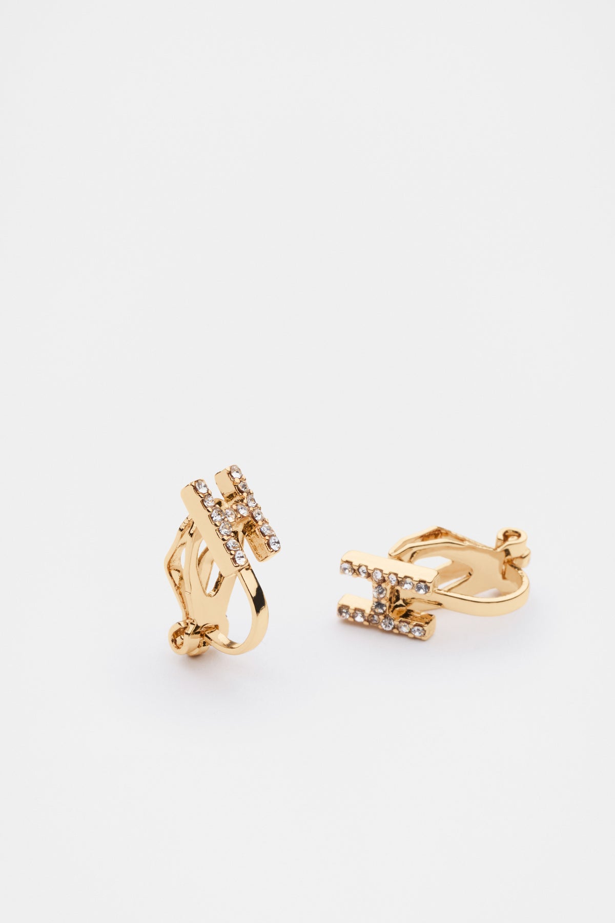 Initial Clip On Earings