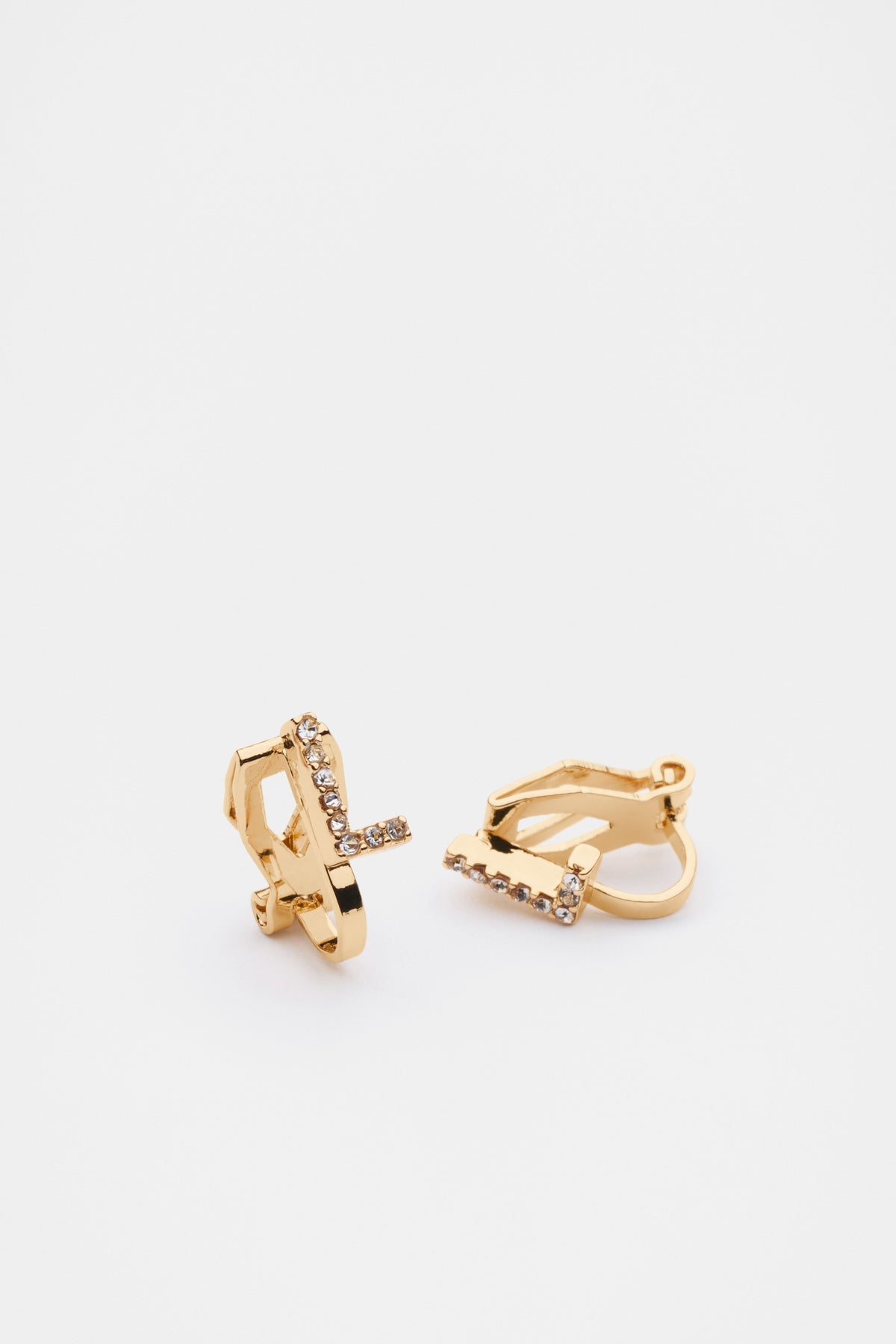 Initial Clip On Earings